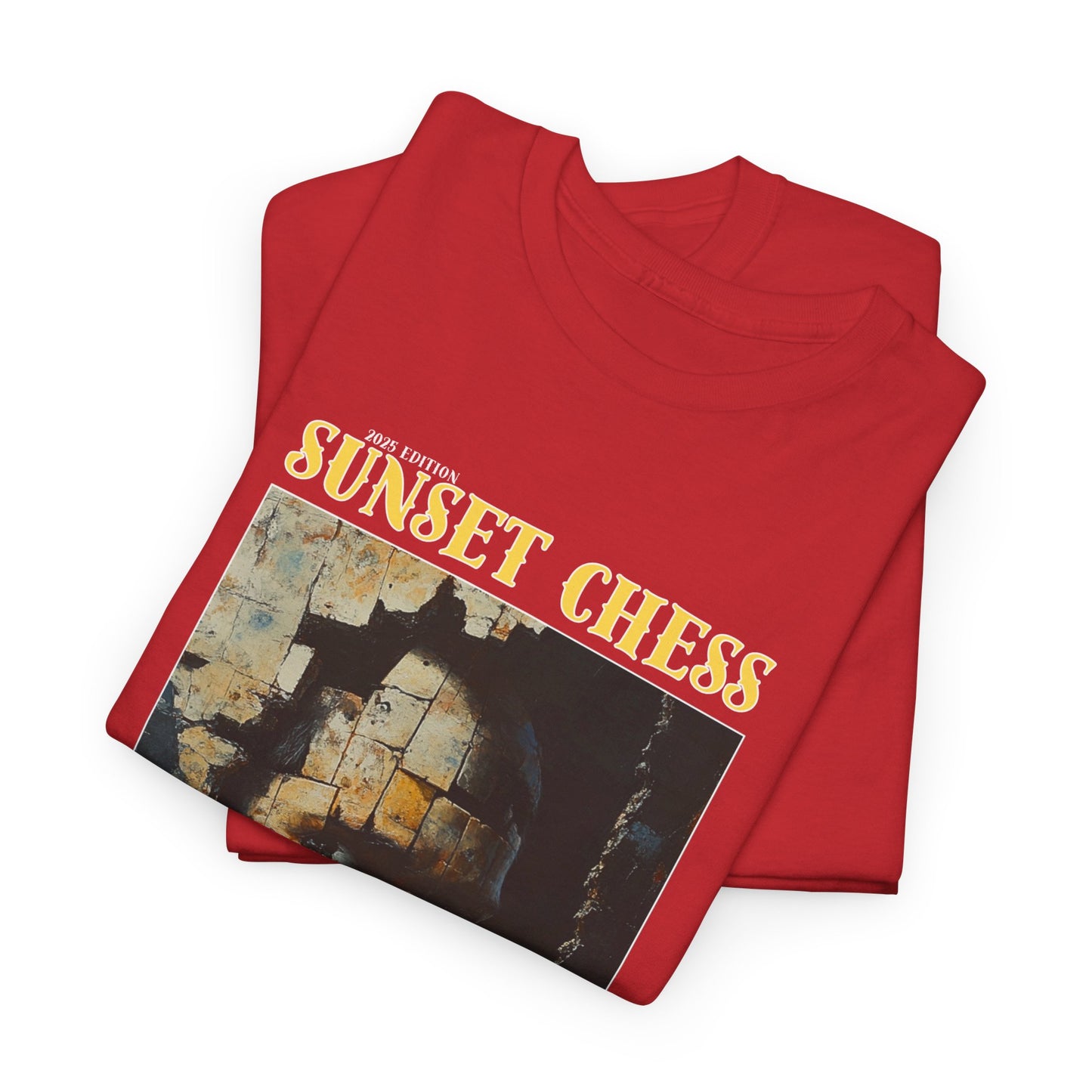 Stone Faced - Red Chess T Shirt