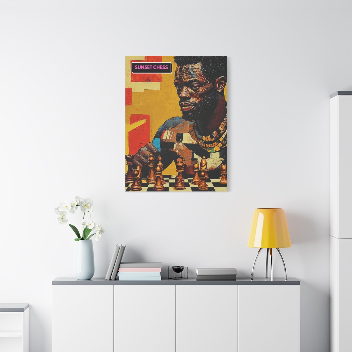 African King - Canvas Chess Print 30"x40"
