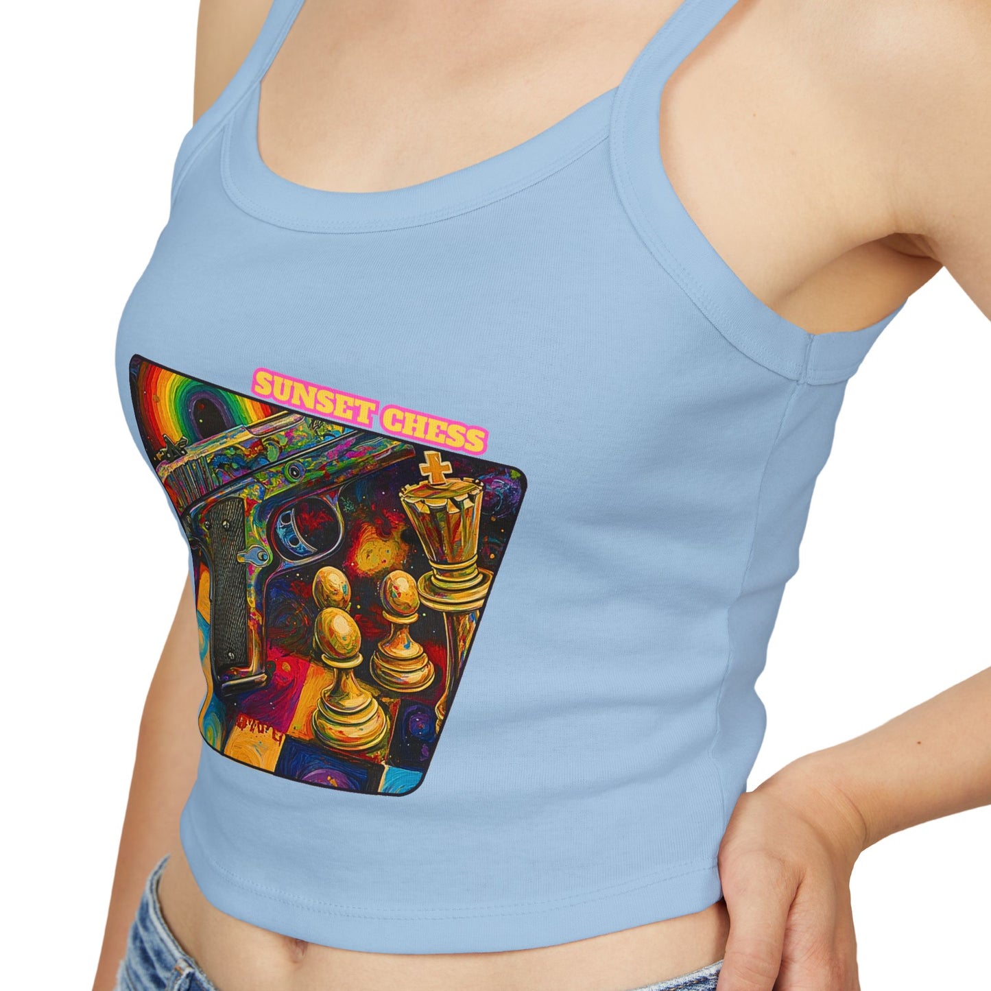 Locked & Loaded - Women's Sky Blue Tank Top