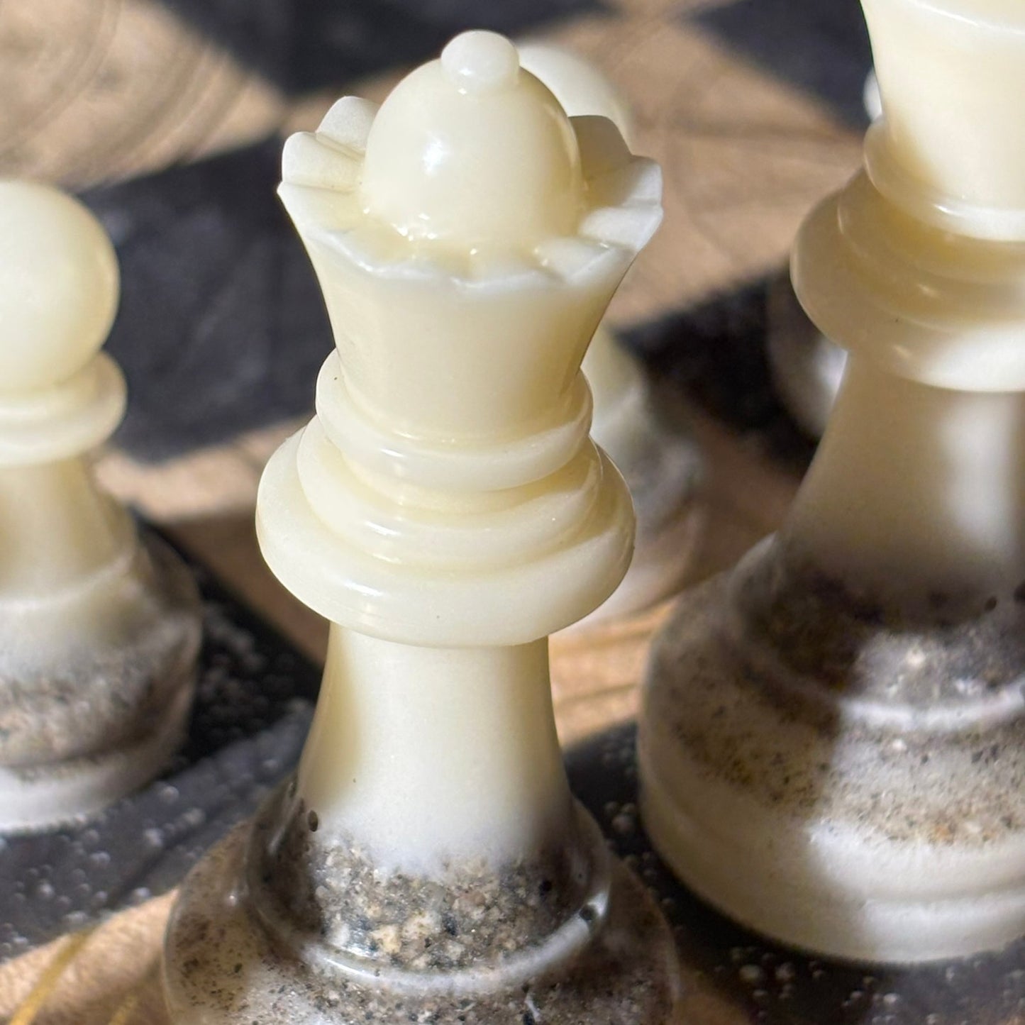 Vintage Golden Brown - Scrapbook Chess Set