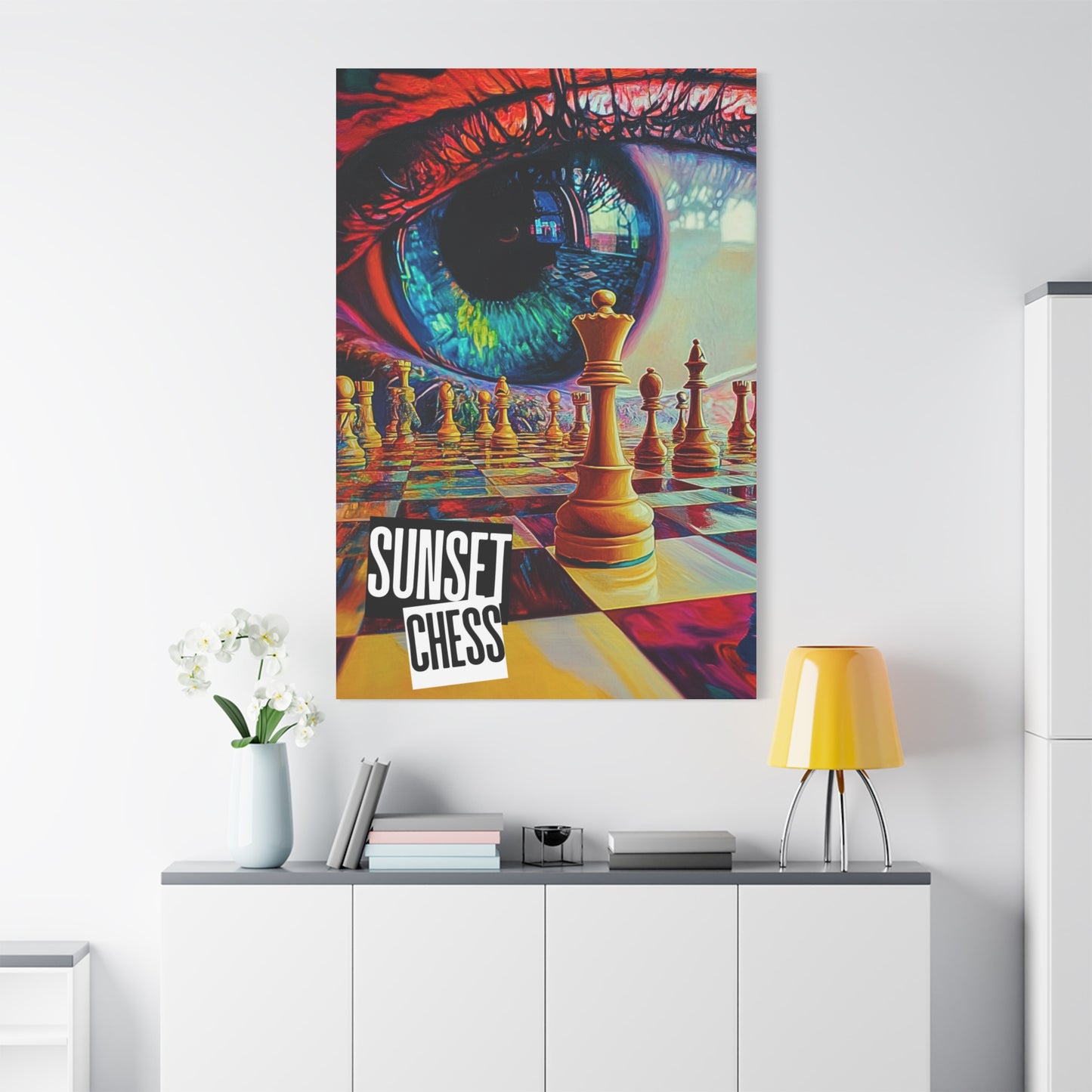 Eye of The Beholder - Canvas Chess Print 40"x60"
