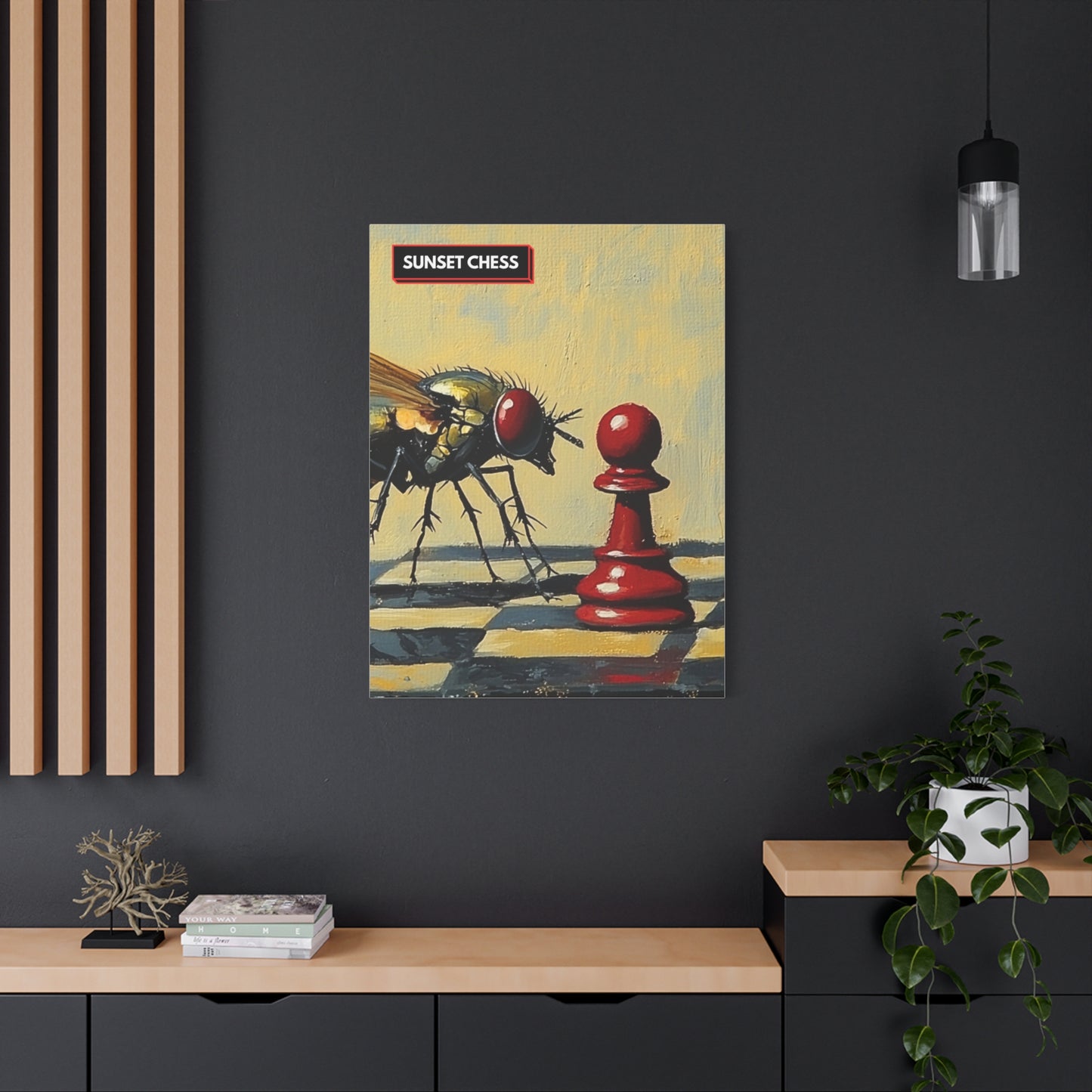 Fly On The Wall - Canvas Chess Print 30"x40"