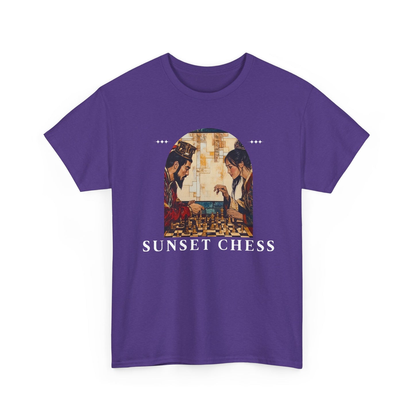 Father Teaches Daughter - Purple Chess T Shirt