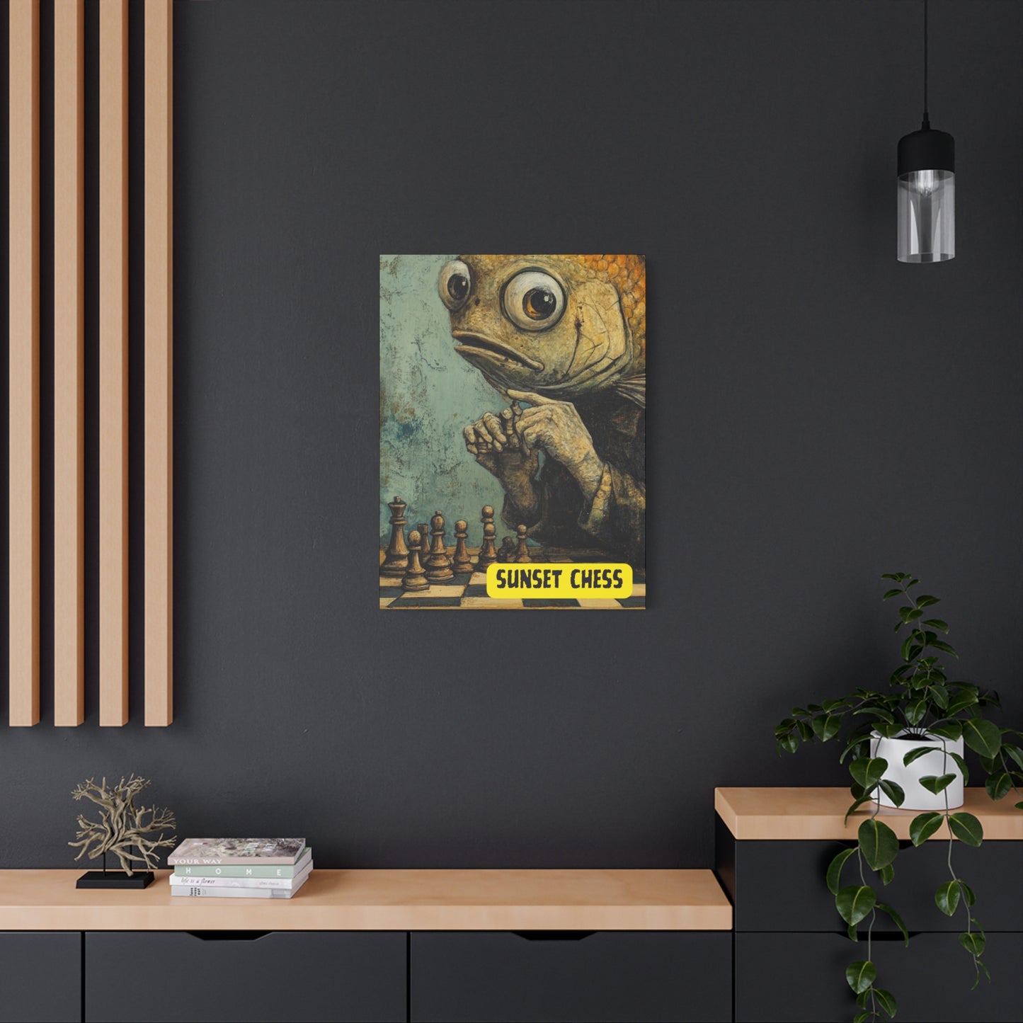 An Innocent Fish - Canvas Chess Print 24"x32"