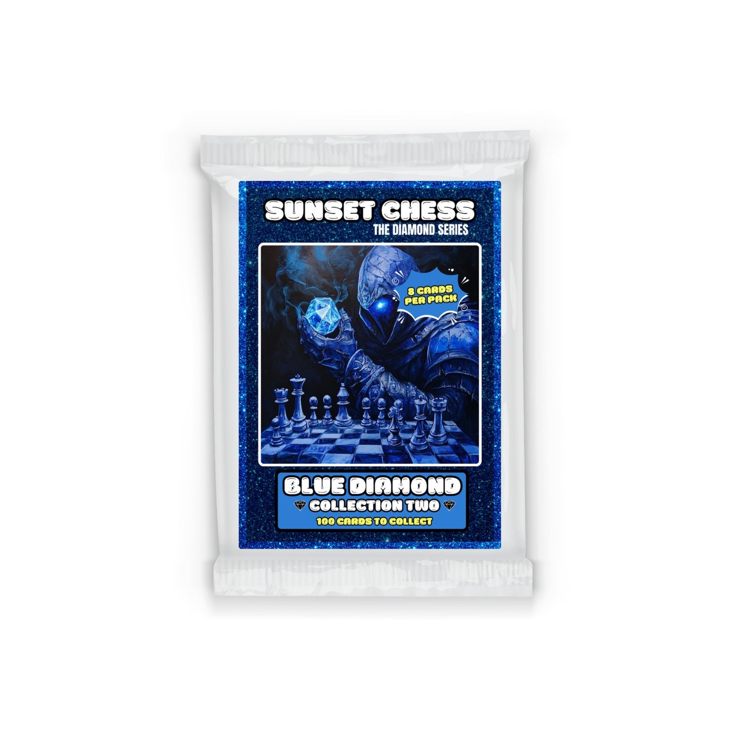 Blue Diamond Part 2 - Sunset Chess Scrapbook Card Pack