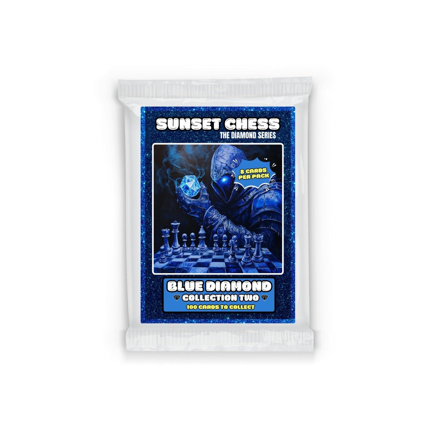 🎁 Blue Diamond Part 2 - Sunset Chess Scrapbook Card Pack (100% off)