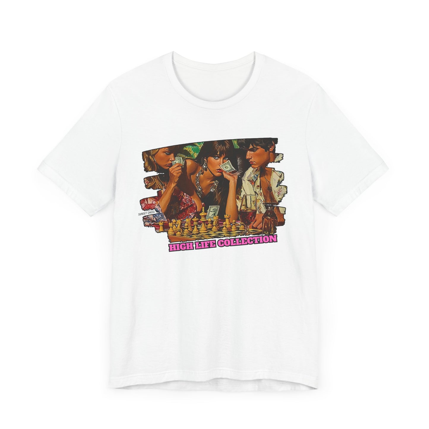 High Class Chess Teens - White Chess T Shirt