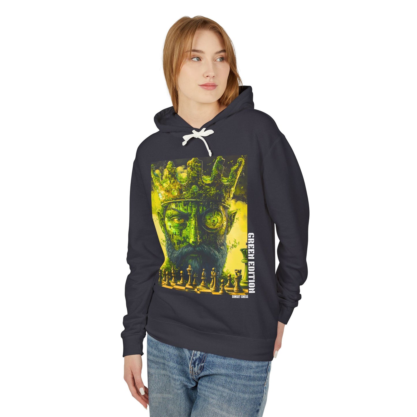 The Green Chess King - Black Hoodie