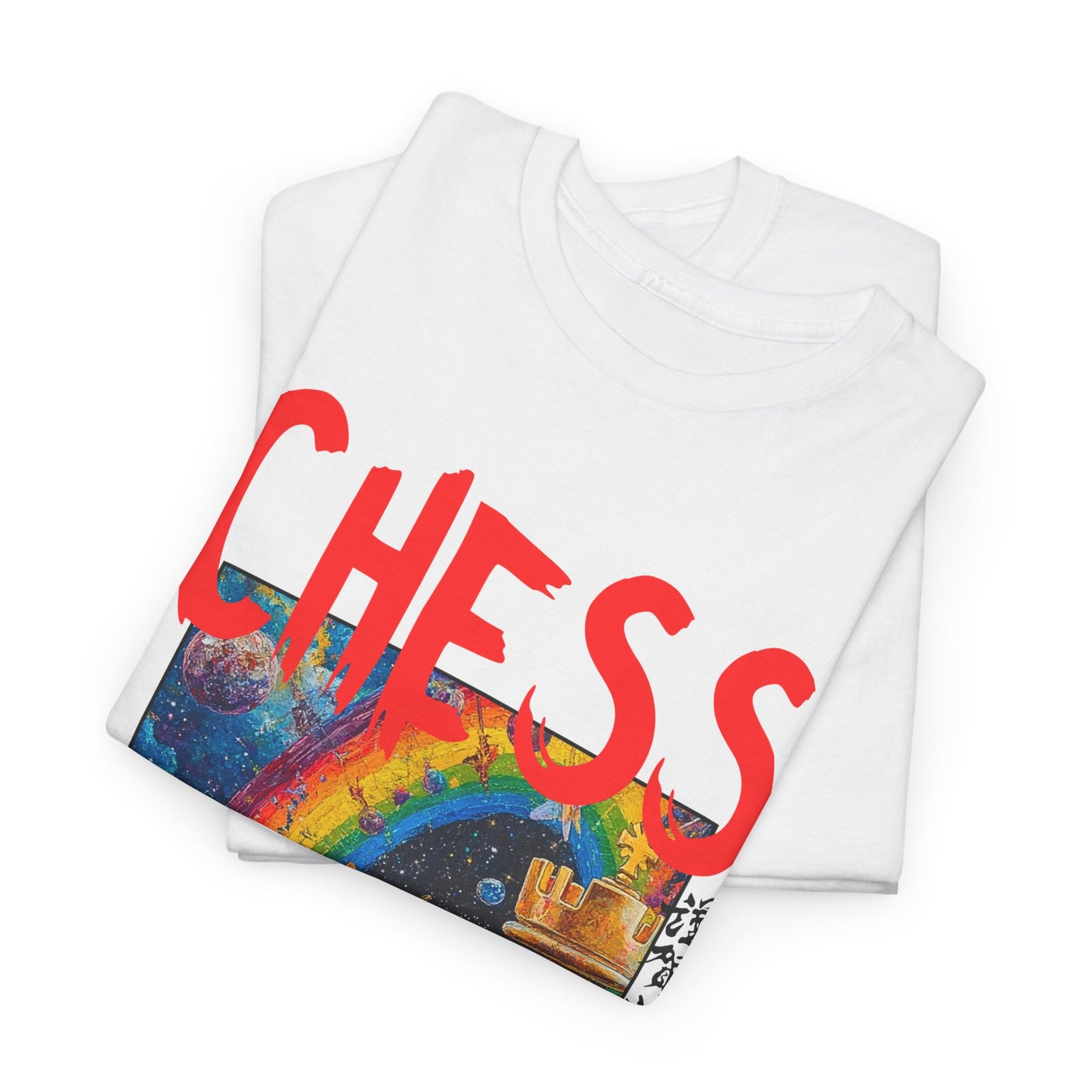 Rainbow Play - White Chess T Shirt
