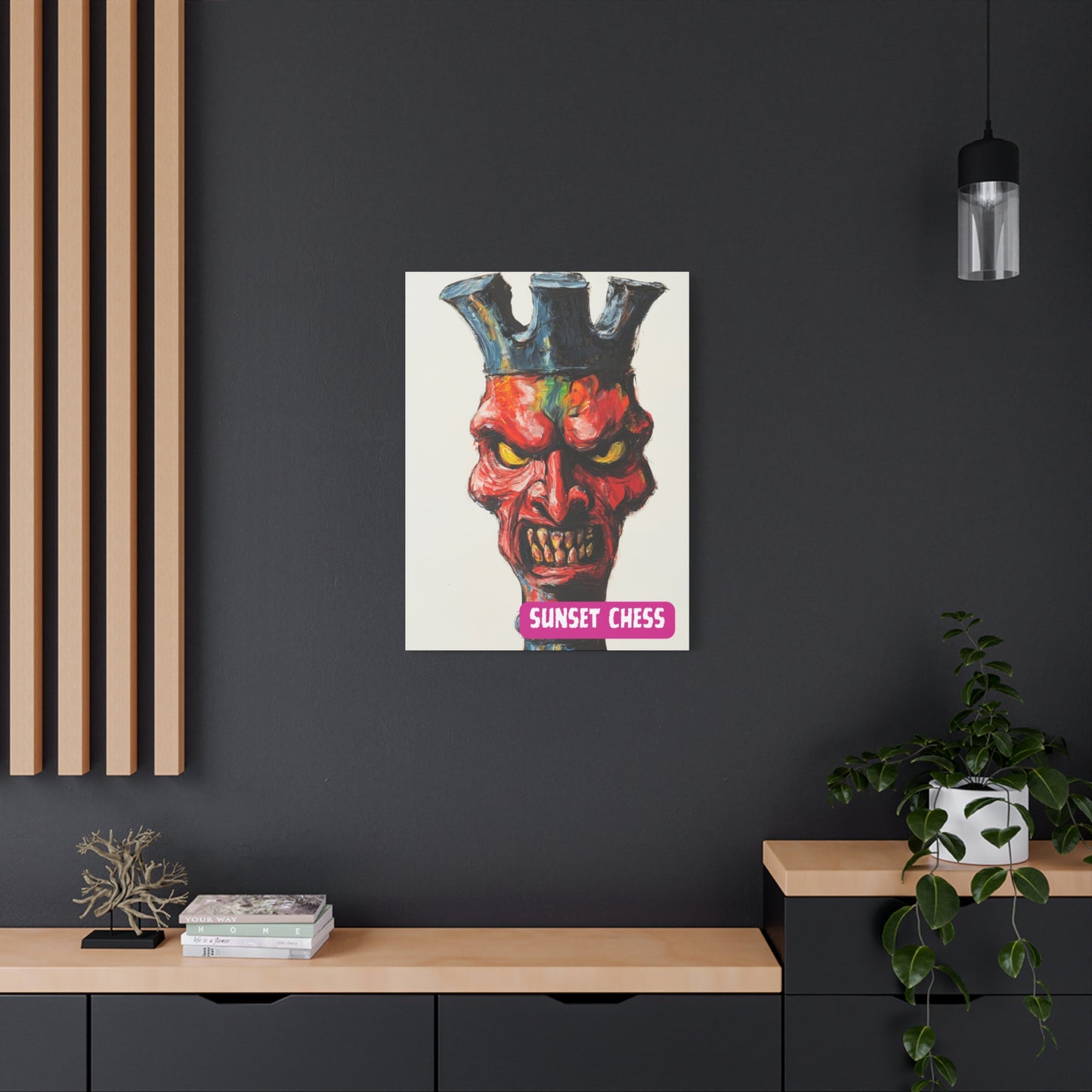 Evil Rook - Canvas Chess Print 24"x32"