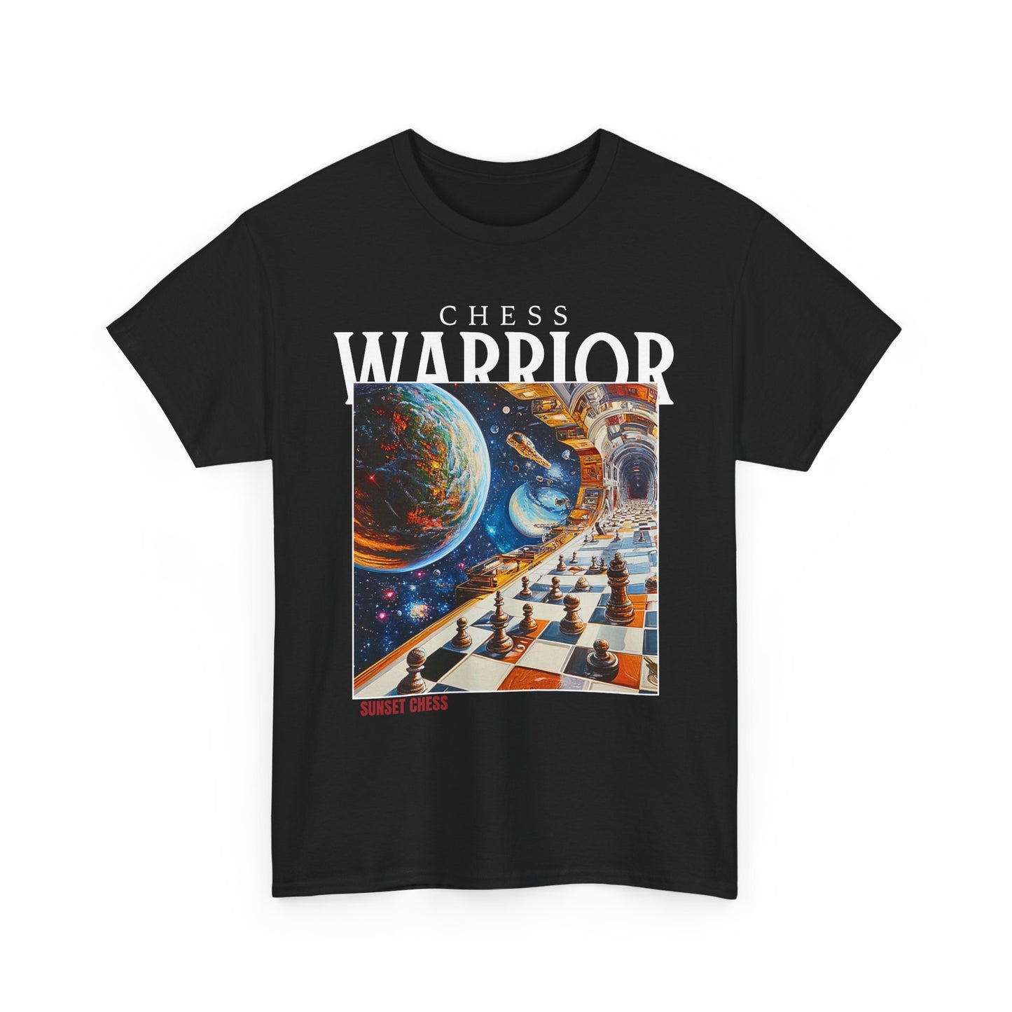 Trails Of Space - Balck Chess T Shirt