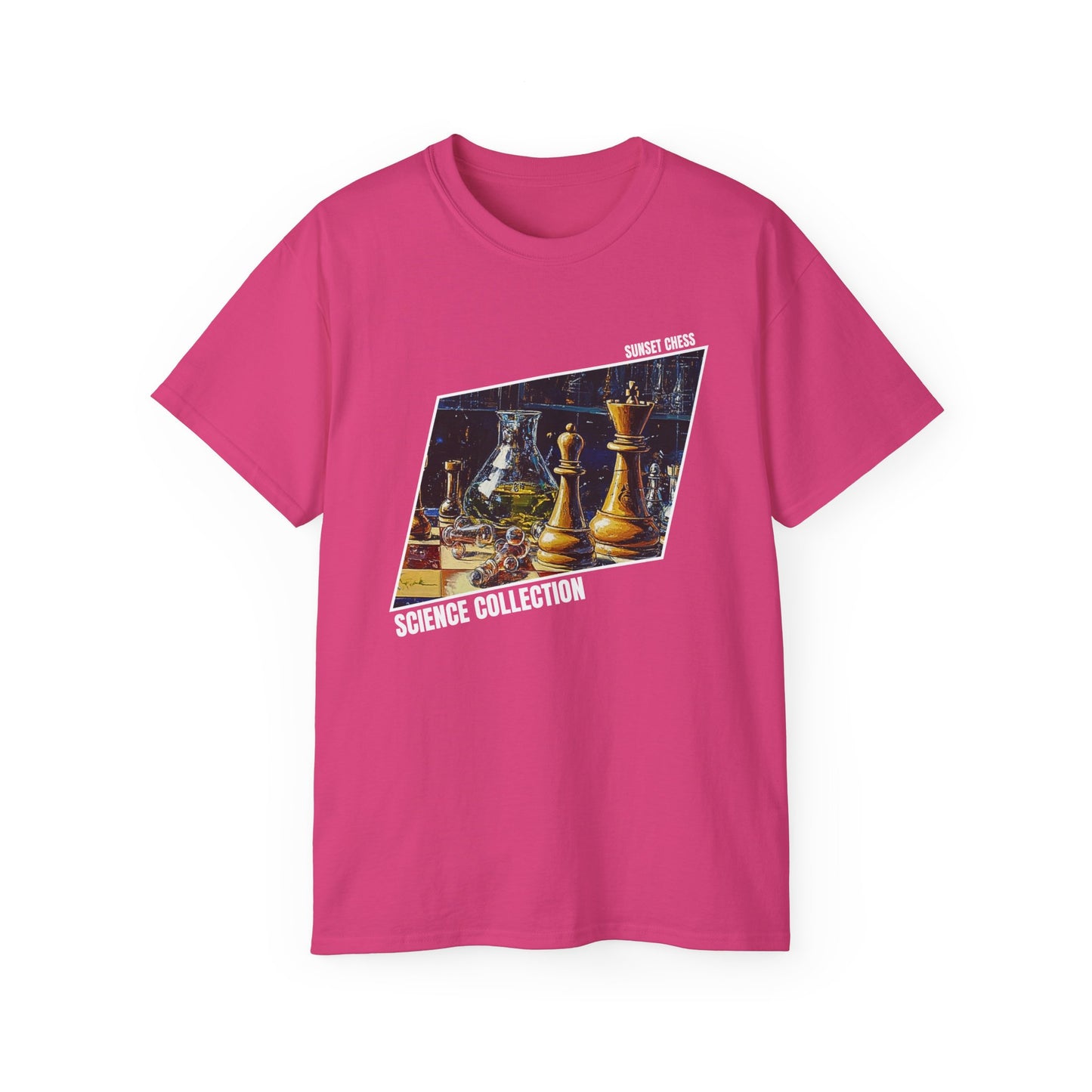 The Science Lab - Hot Pink Chess T Shirt