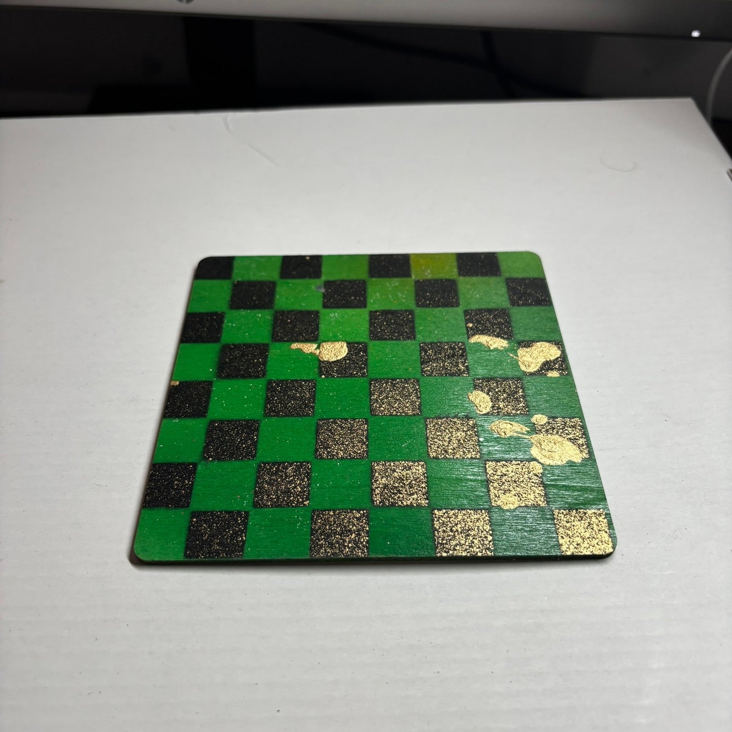Green & Golden Black - Mini Chess Set
