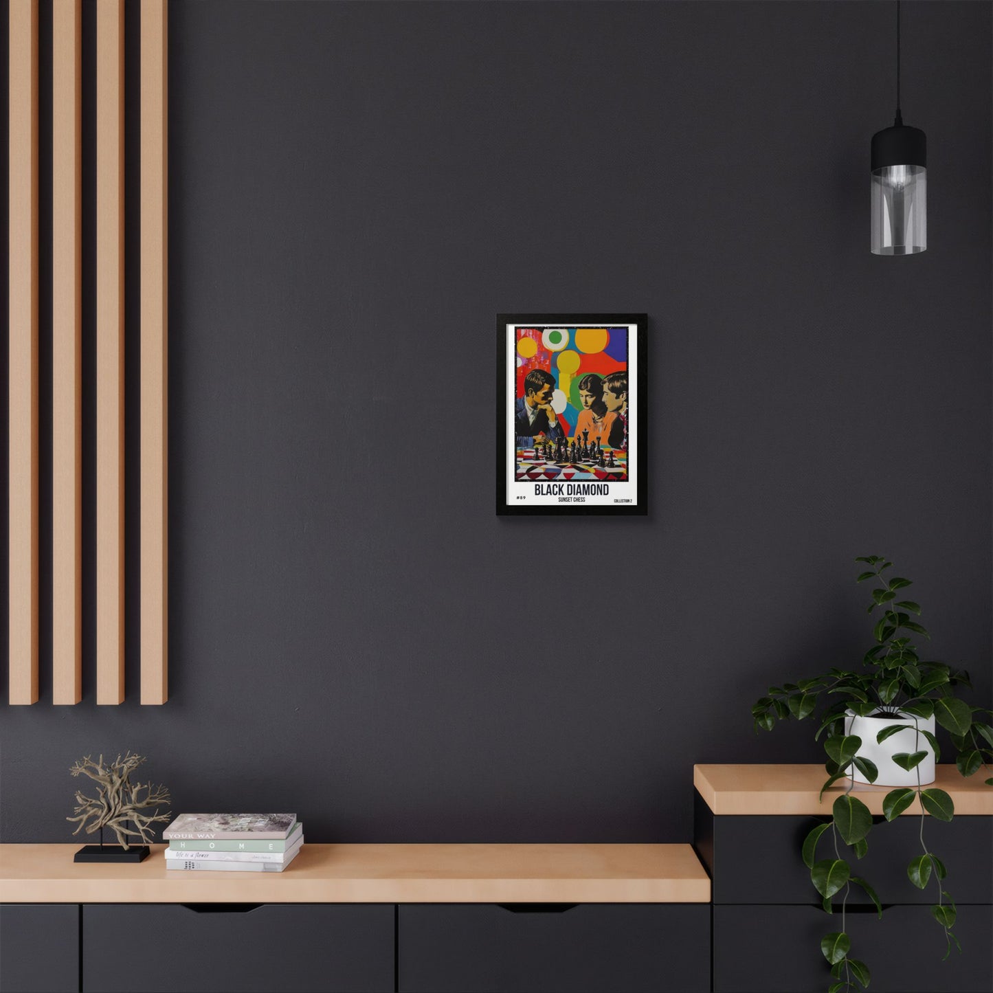 Black Diamond - Collection 2 Card #89 - Sunset Card Poster Framed 12"x16"
