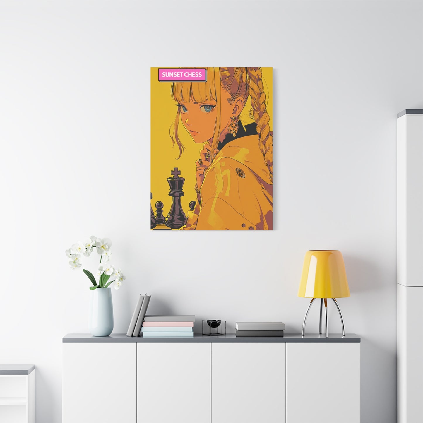 Anime Girl - Canvas Chess Print 30"x40"