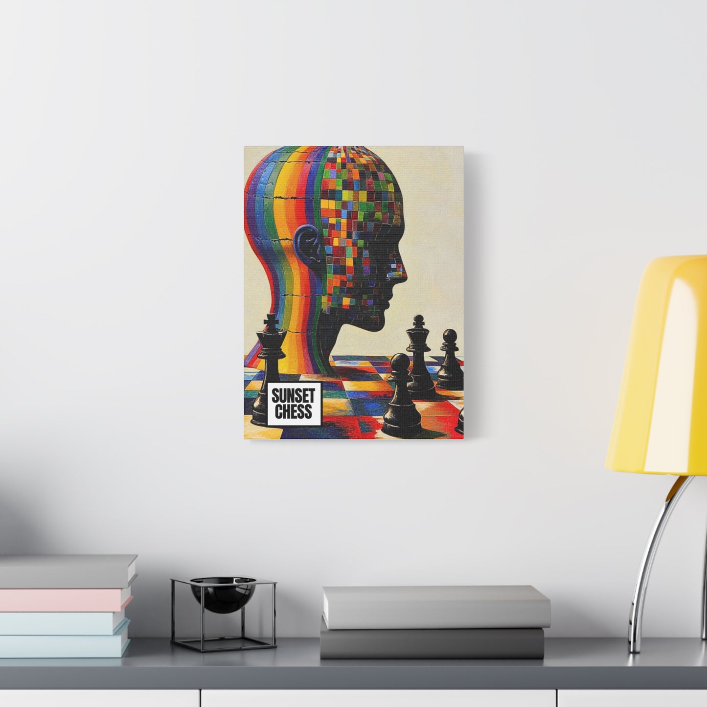 Colorful Minds - Canvas Chess Print 12"x16"
