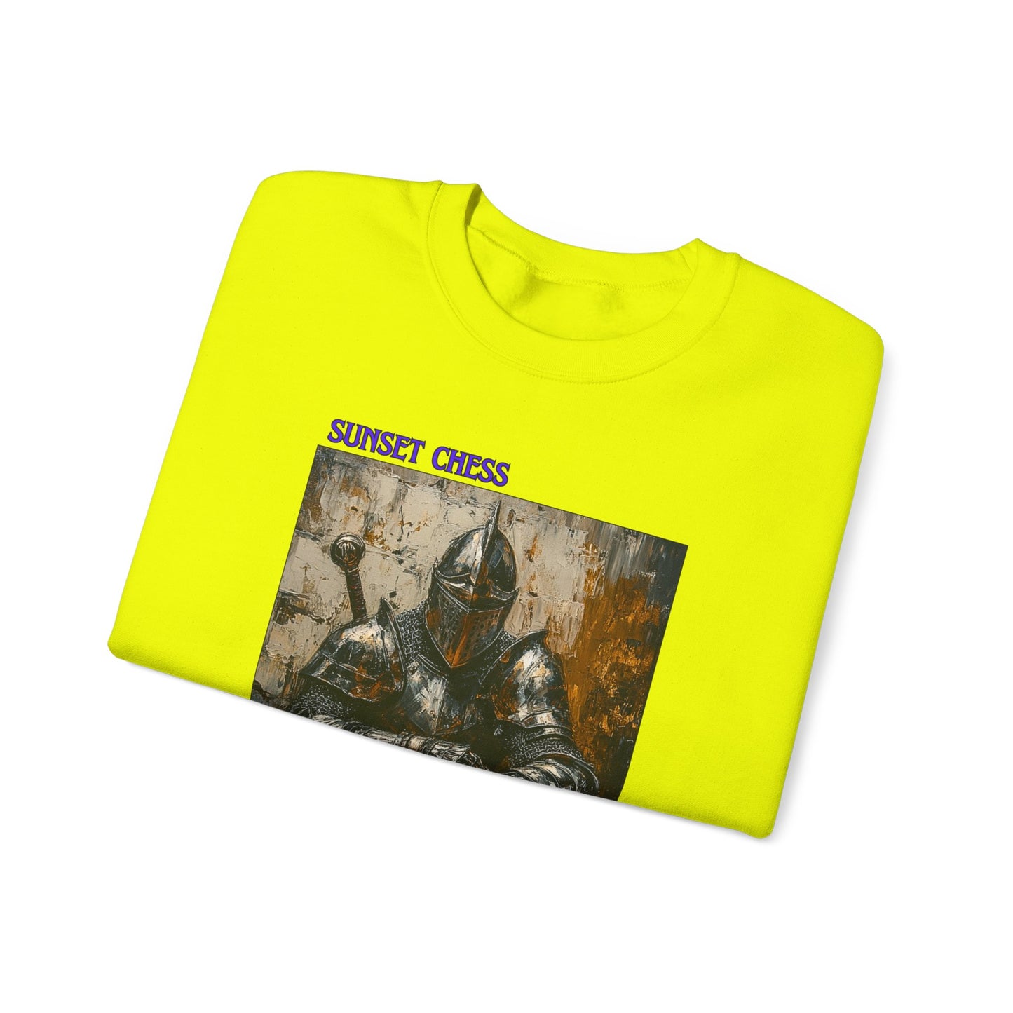 The Determined Knight - Neon Green Crewneck Sweater