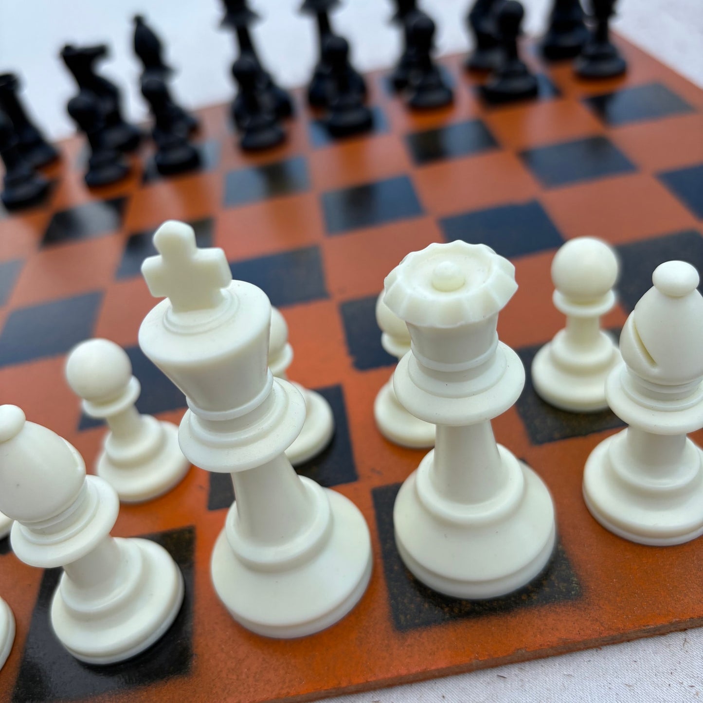 Supreme Orange - Painted Chess Set