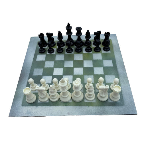 Lime Green - Painted Chess Set
