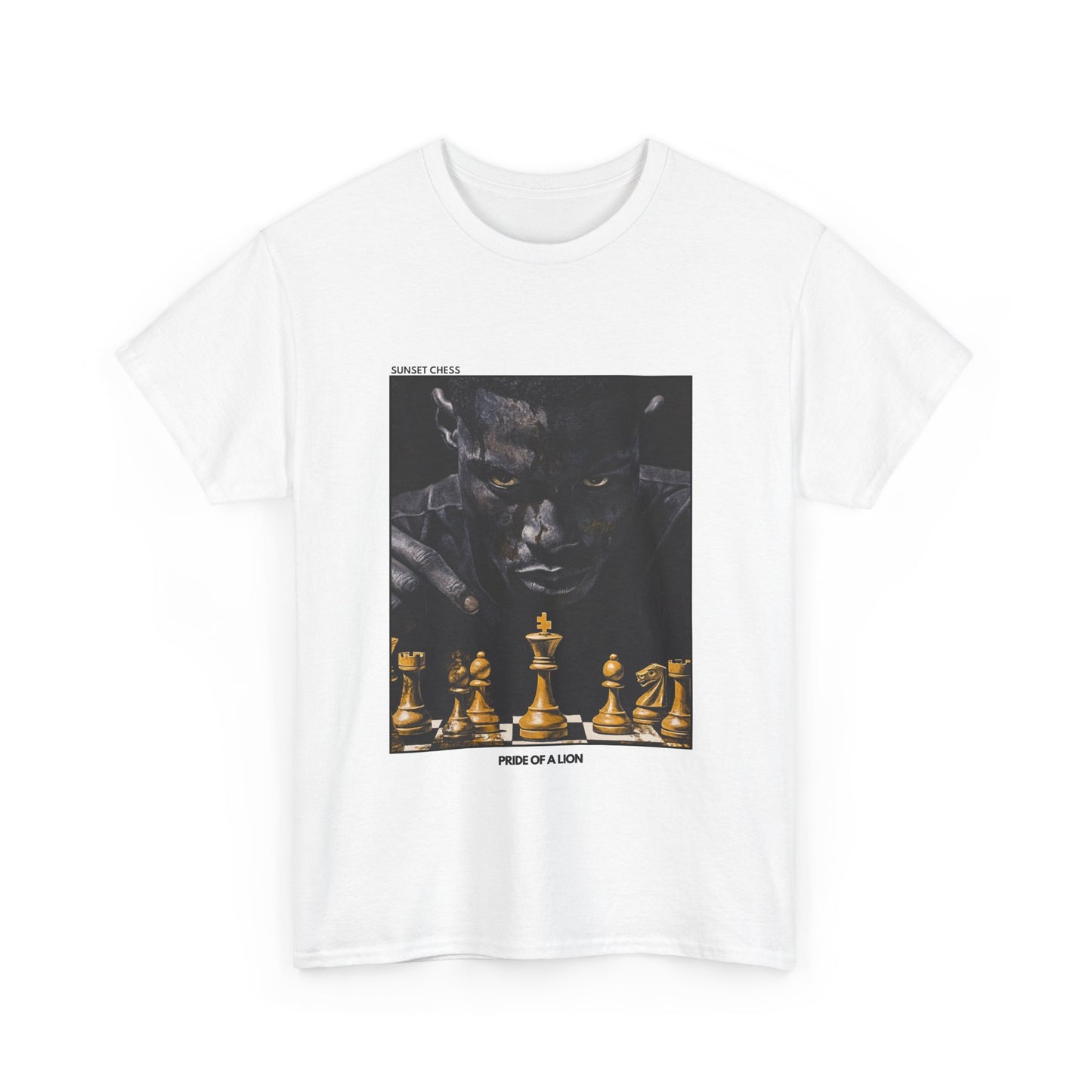 Pride of a Lion - White Chess T Shirt