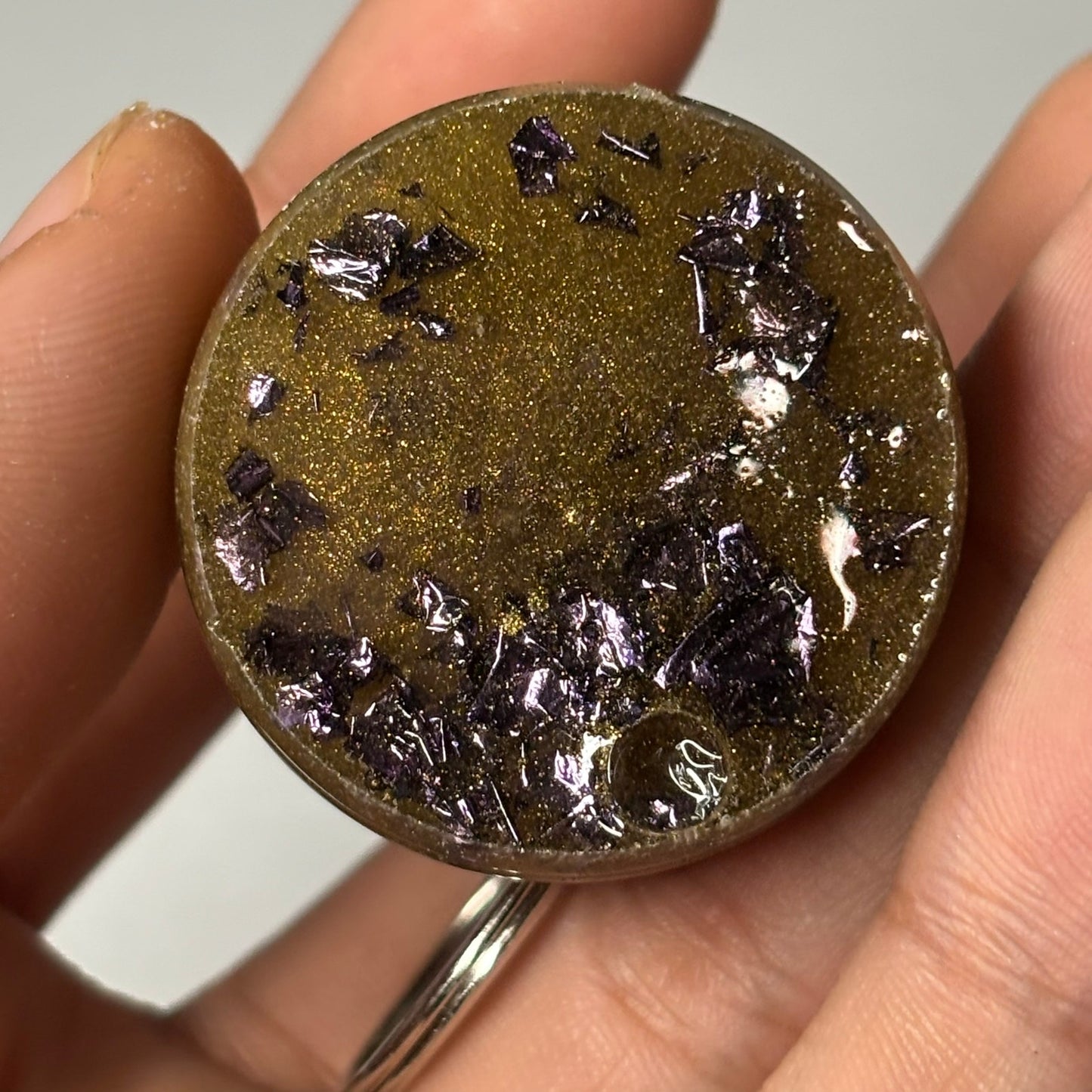 Swade Brown Bishop - Handmade Resin Keychain - Large Edition