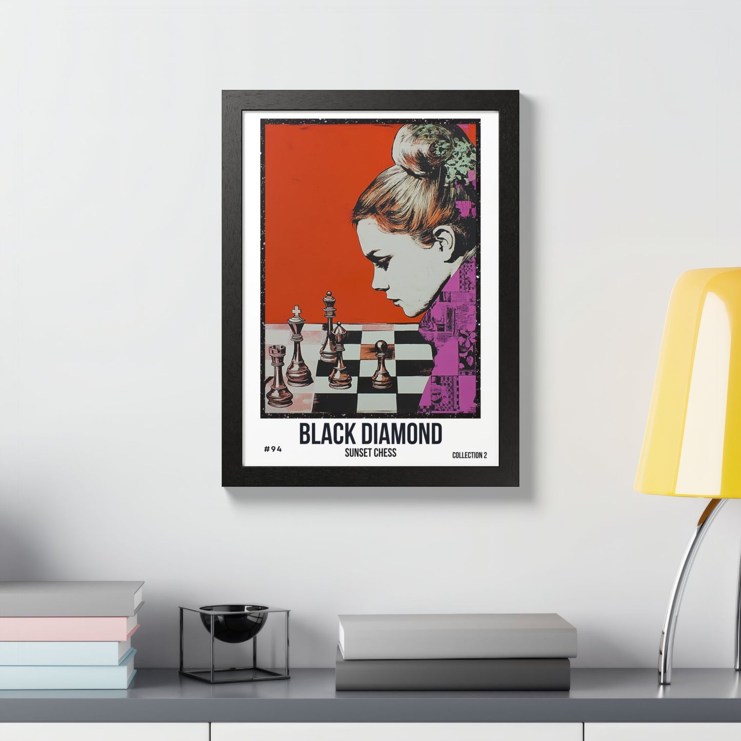 Black Diamond - Collection 2 Card #94 - Sunset Card Poster Framed 12"x16"