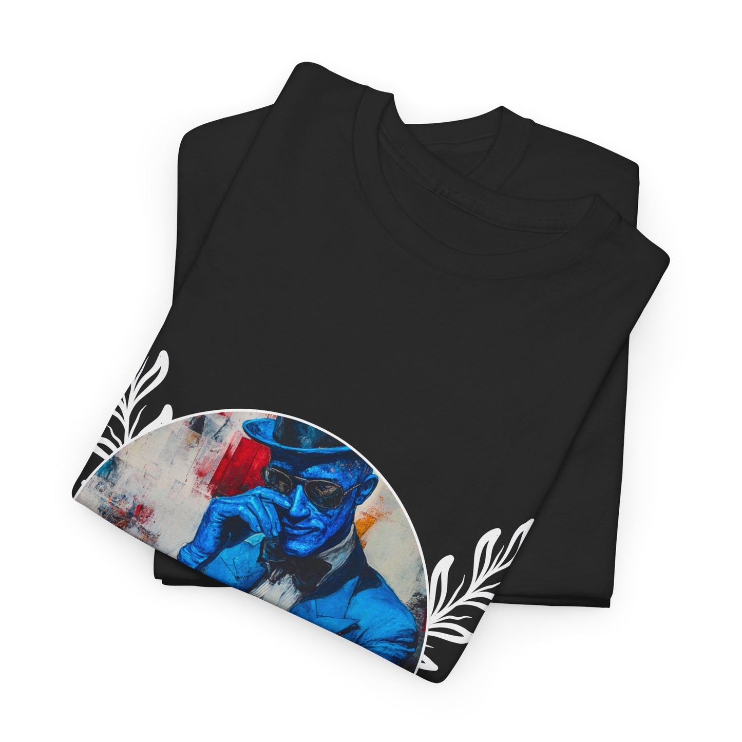 Mystery Blue Chess - Black T Shirt