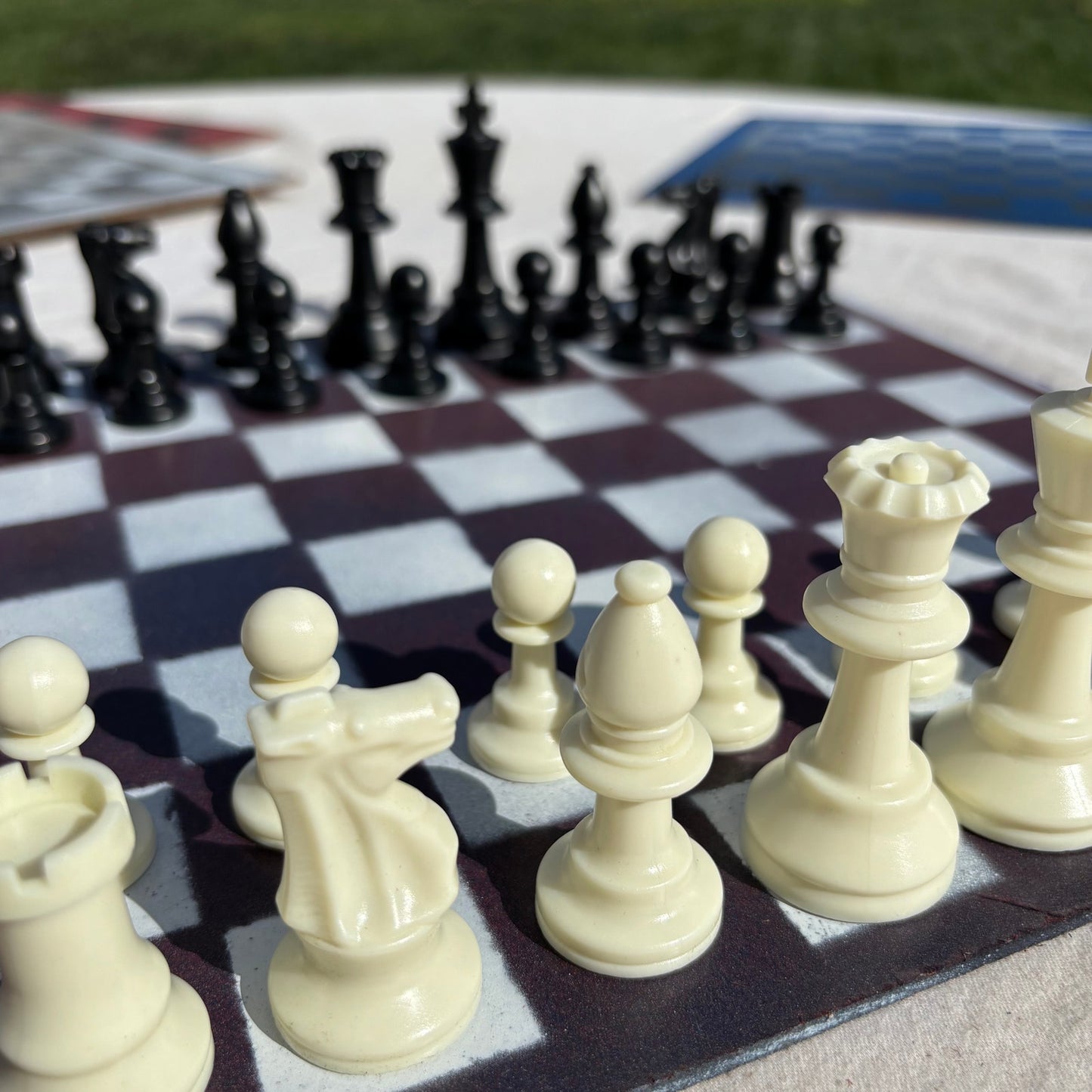 Fading Opal- Painted Chess Set