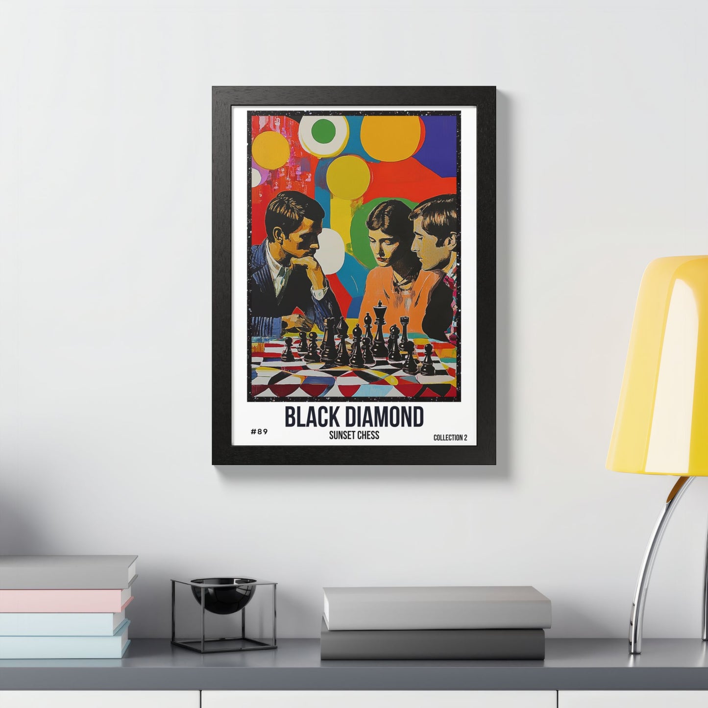 Black Diamond - Collection 2 Card #89 - Sunset Card Poster Framed 12"x16"