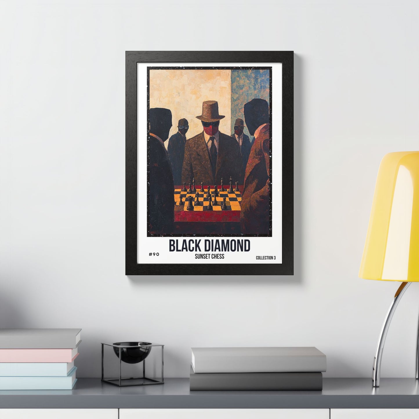Black Diamond - Collection 3 Card #90 - Sunset Card Poster Framed 12"x16"