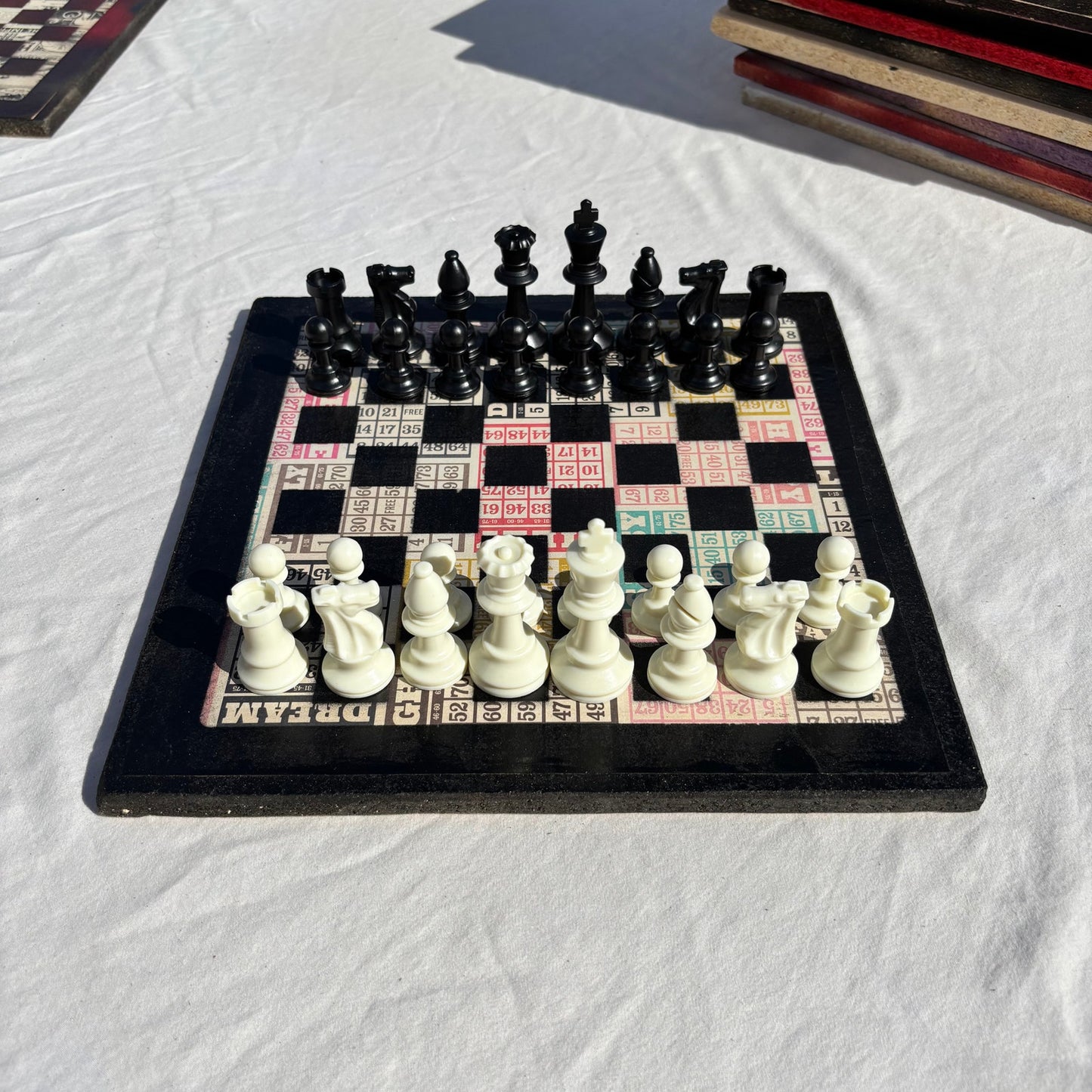 Numbers Game - Scrapbook Chess Set