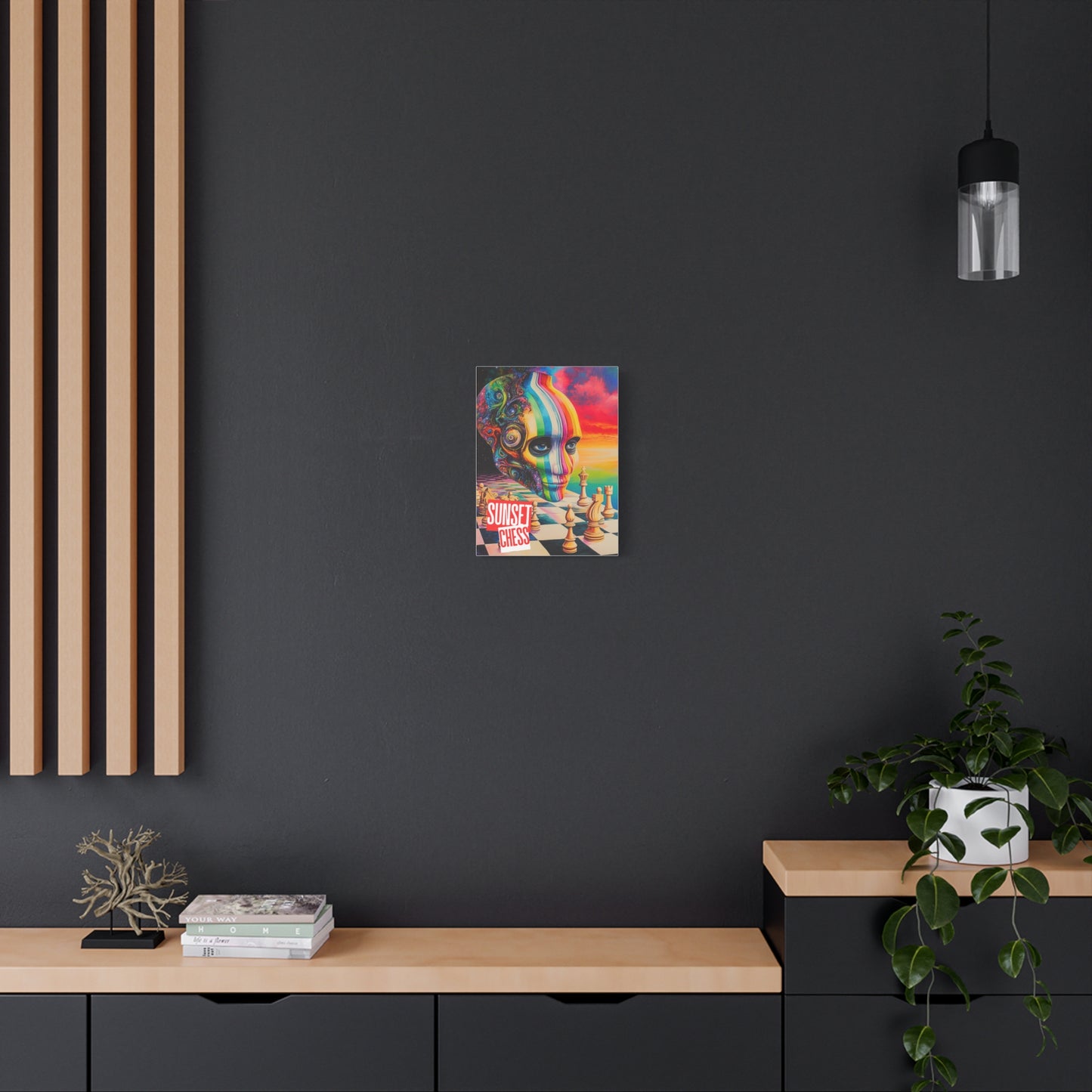 Flowing With Rainbow Joy - Canvas Chess Print 12"x16"