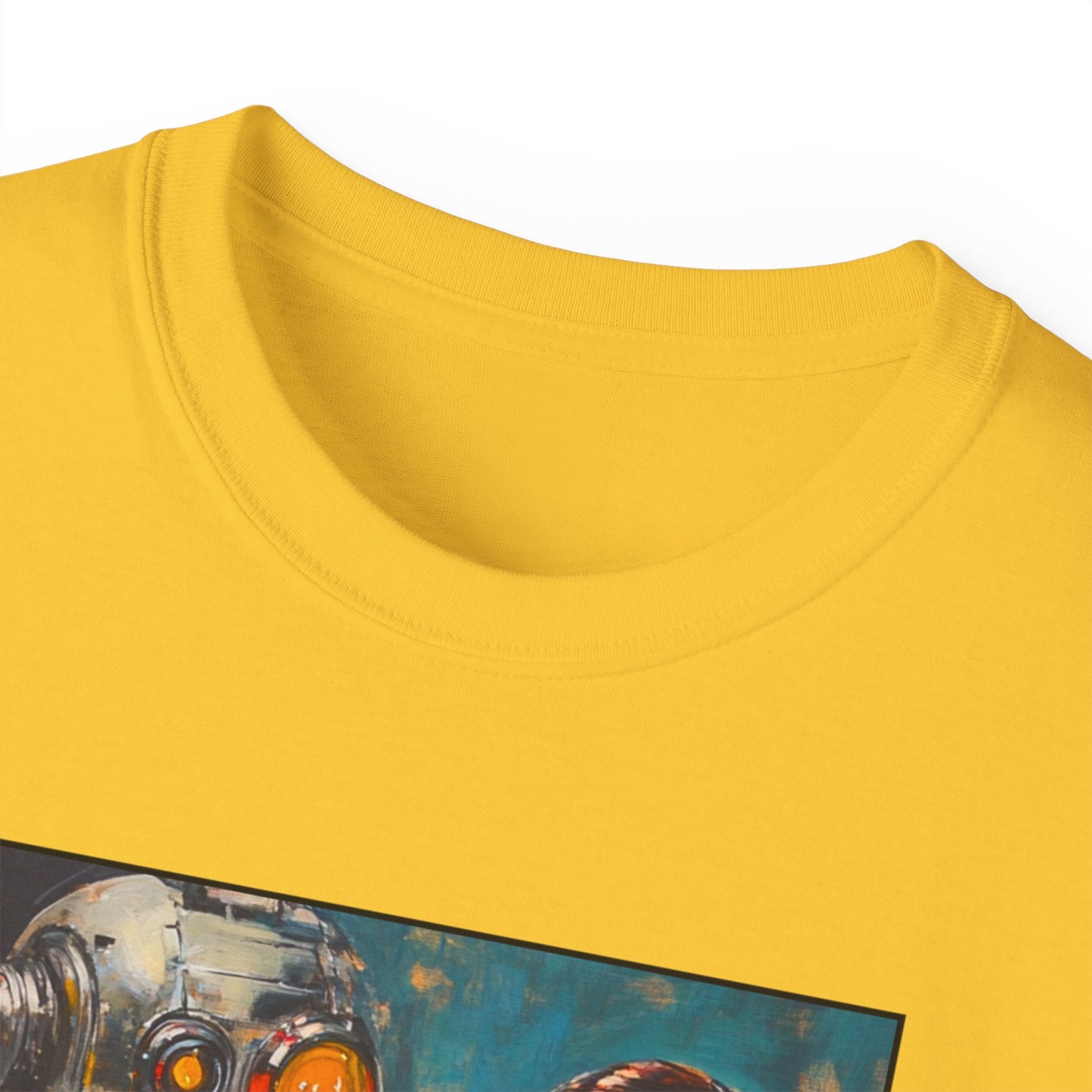 Human Vs Cyborg - Yellow Chess T Shirt