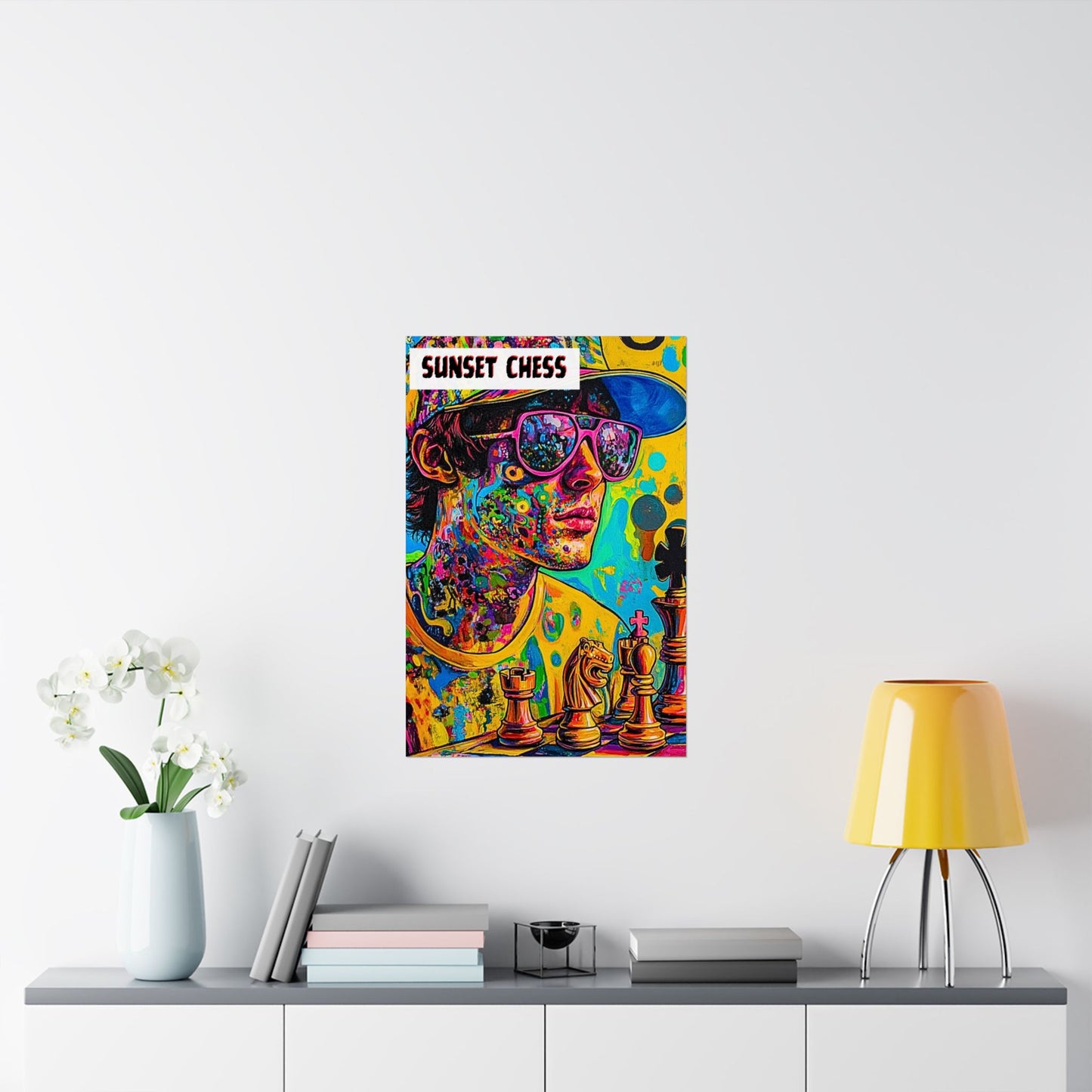 Acid Pop Chess - Matte Vertical Poster 20"x30"