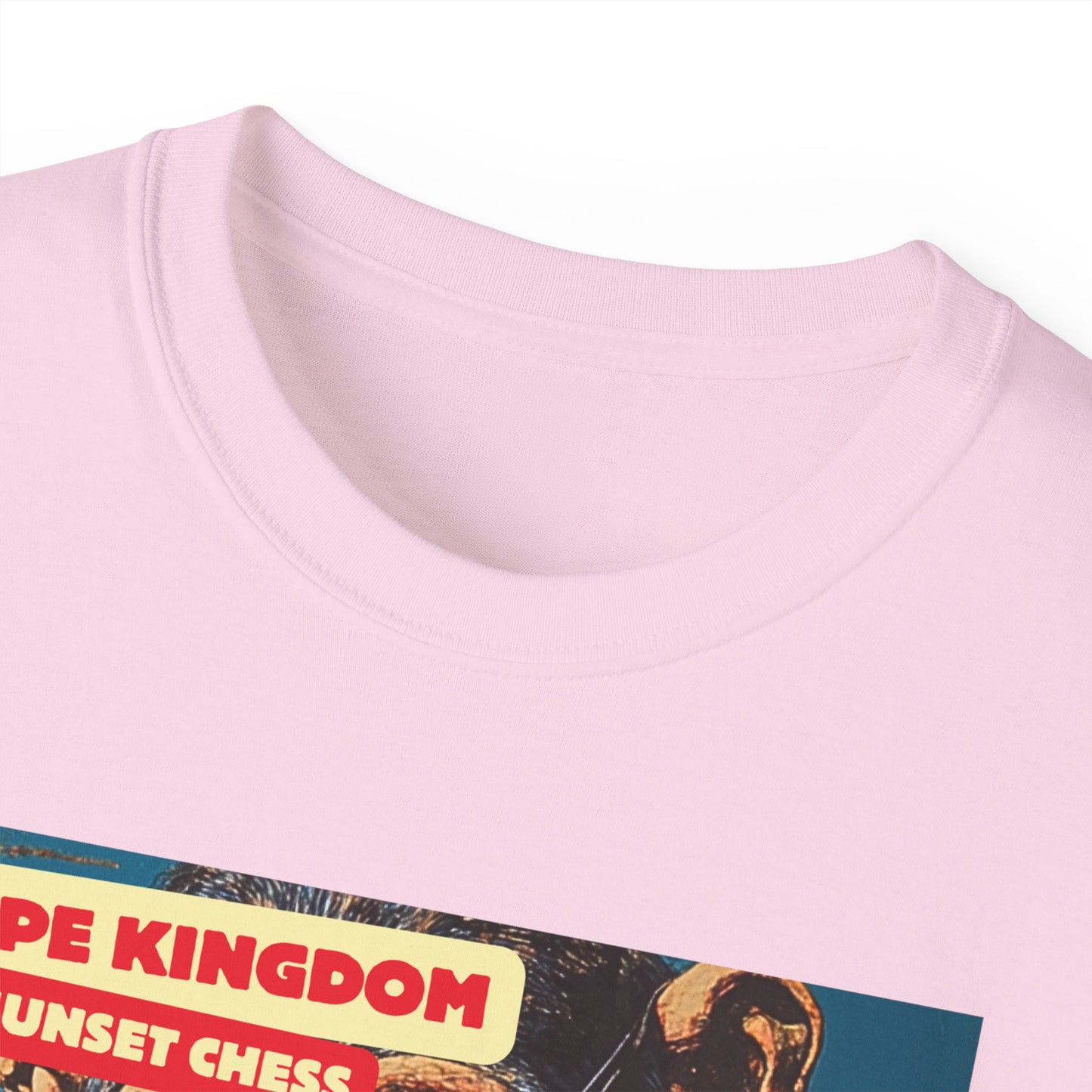 Cool Monkey - Pink Chess T Shirt
