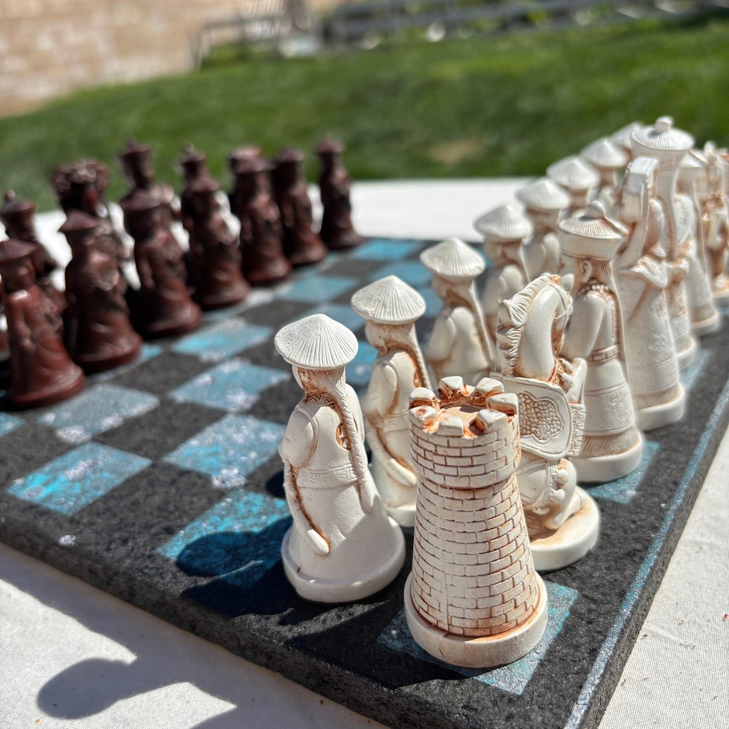 Black & Blue - Chinese Edition Chess Set