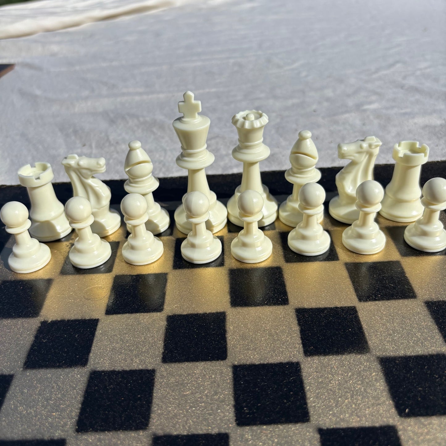 Gold & Black - Painted Chess Set