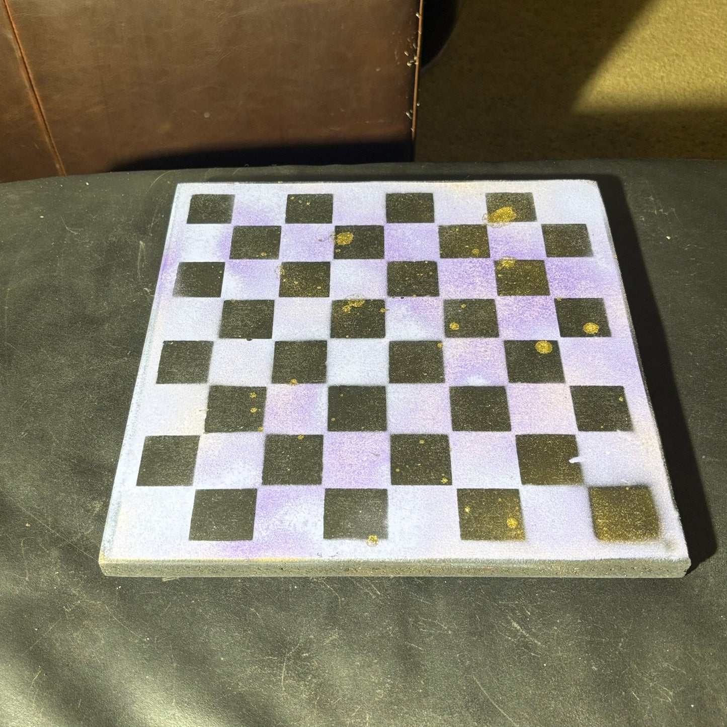 Golden Purple - Painted Chess Set