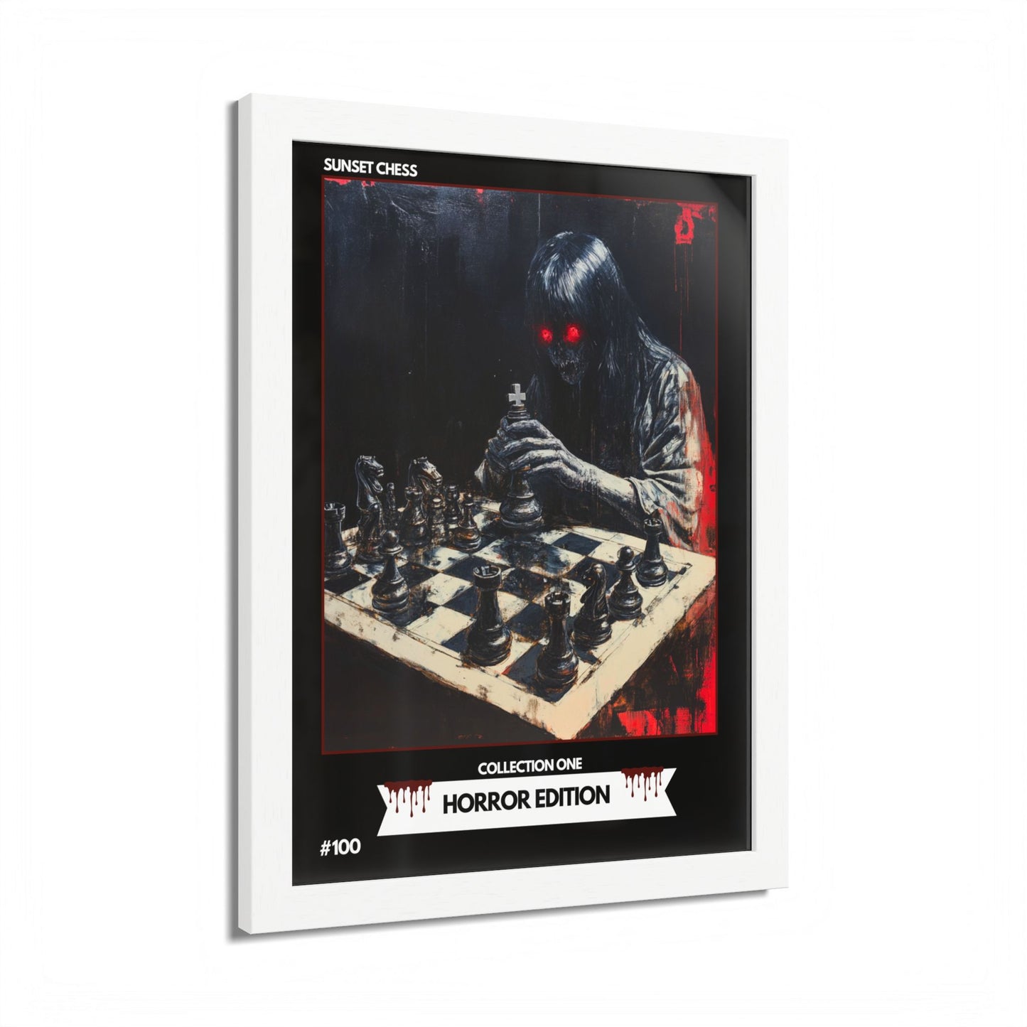 Horror Edition - Collection 1 Card #100 - Sunset Card Poster Framed 12"x16"