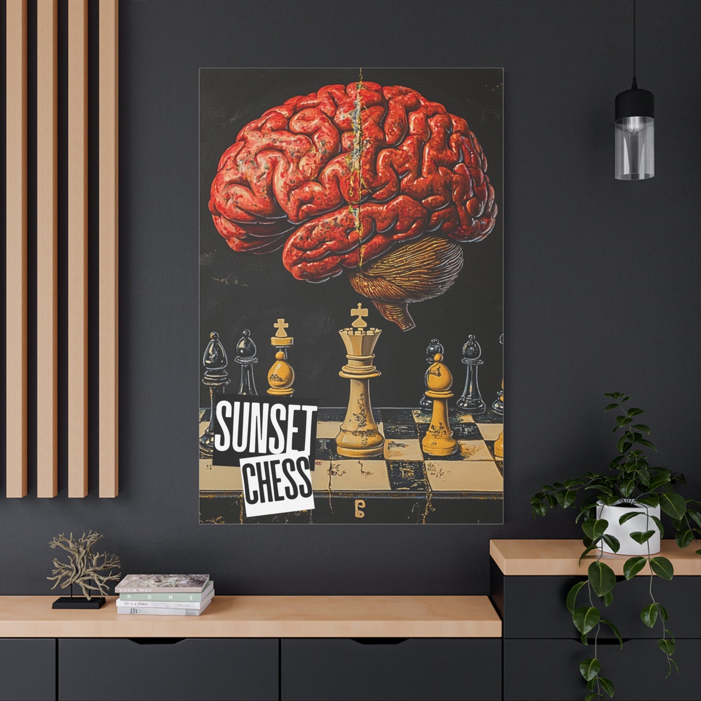 Brain Power 2 - Canvas Chess Print 40"x60"