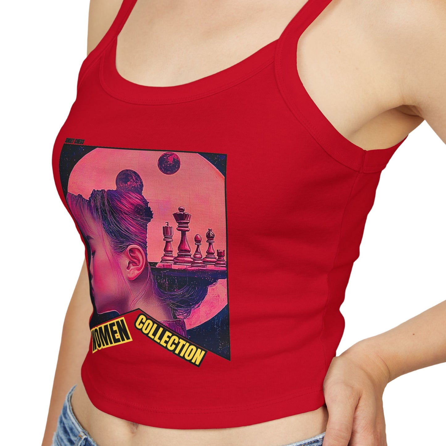 Japanese Chess Delusion - Women's Red Tank Top