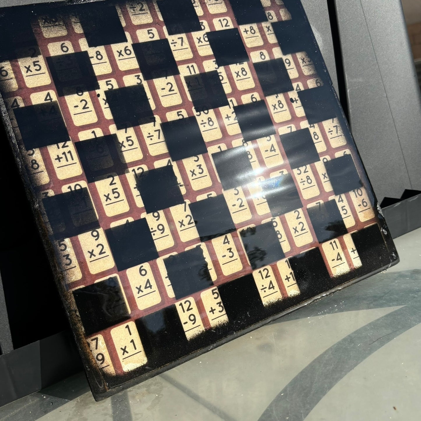 Basic Math - Resin Coated Chess Board
