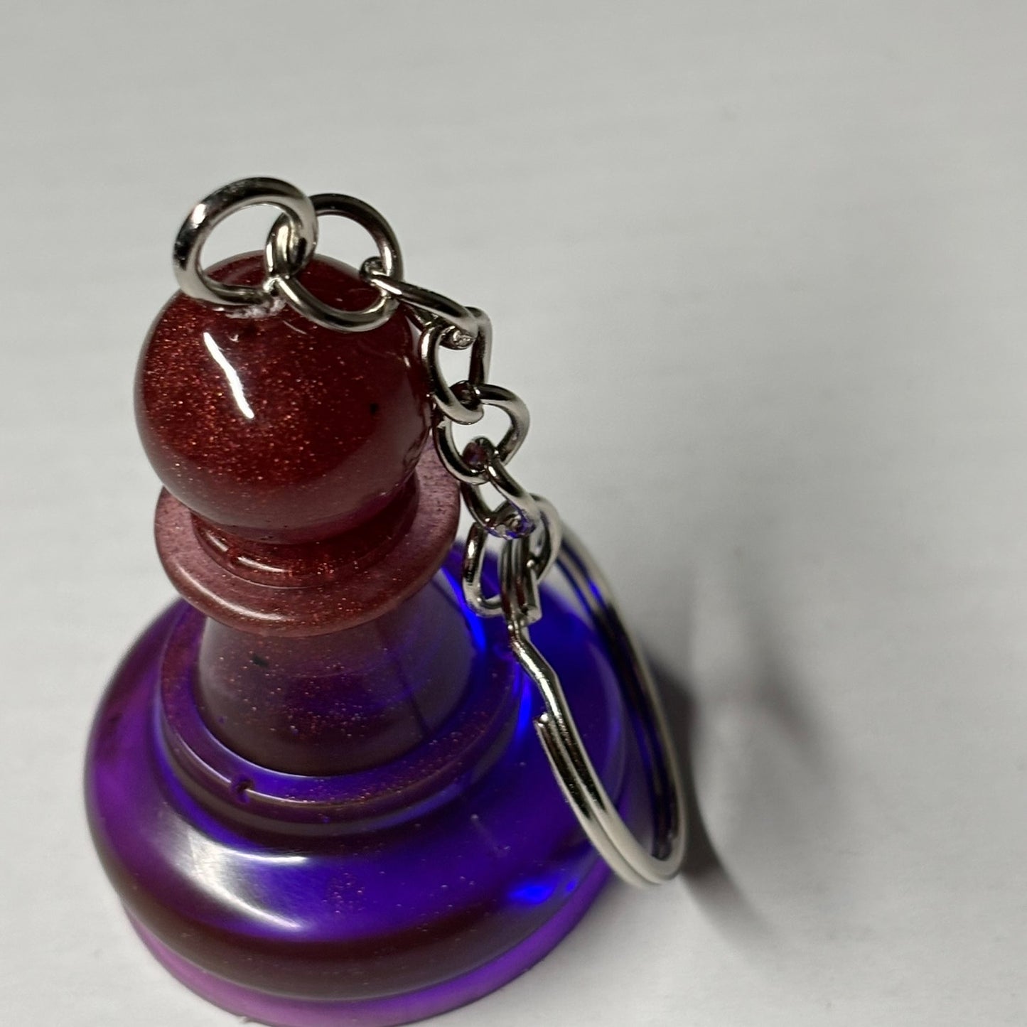 Purple Style Pawn - Handmade Resin Keychain - Large Edition