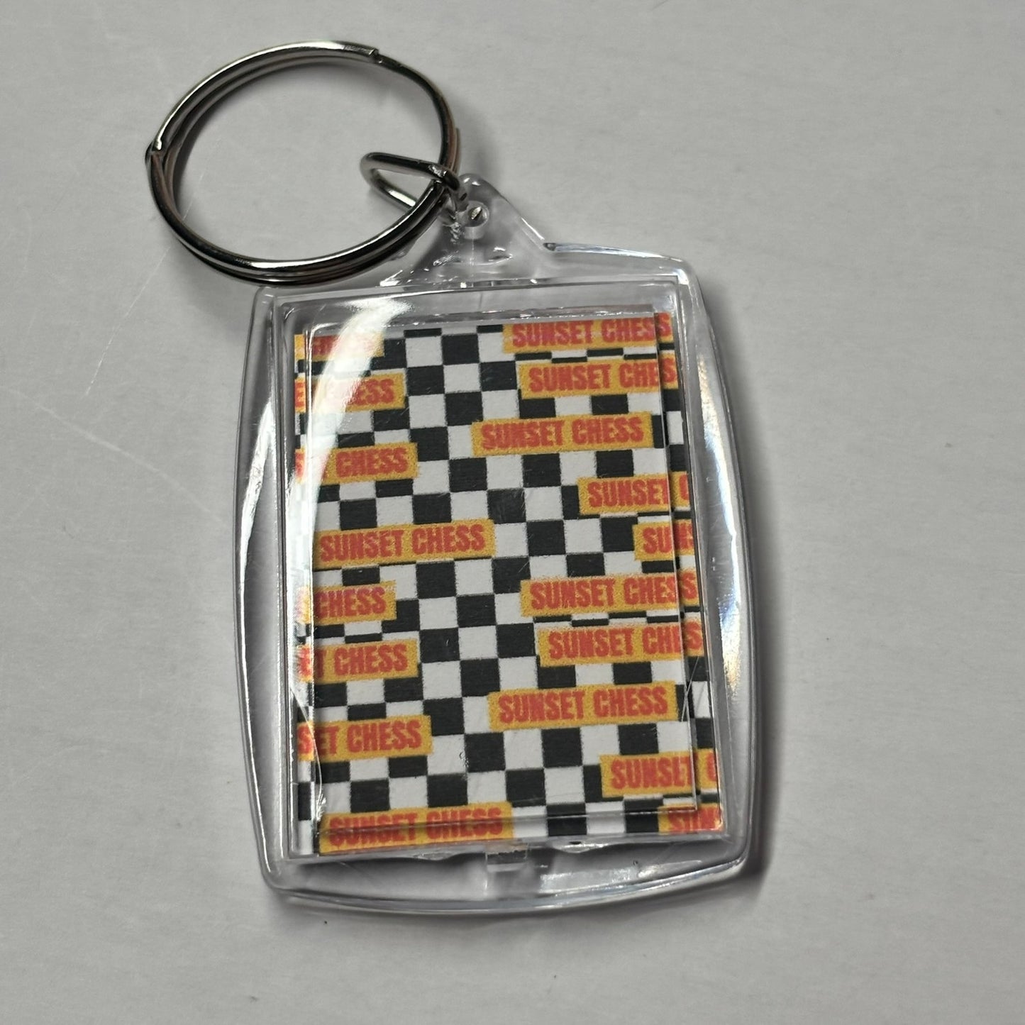 Lunch - Chess Photo Keychain