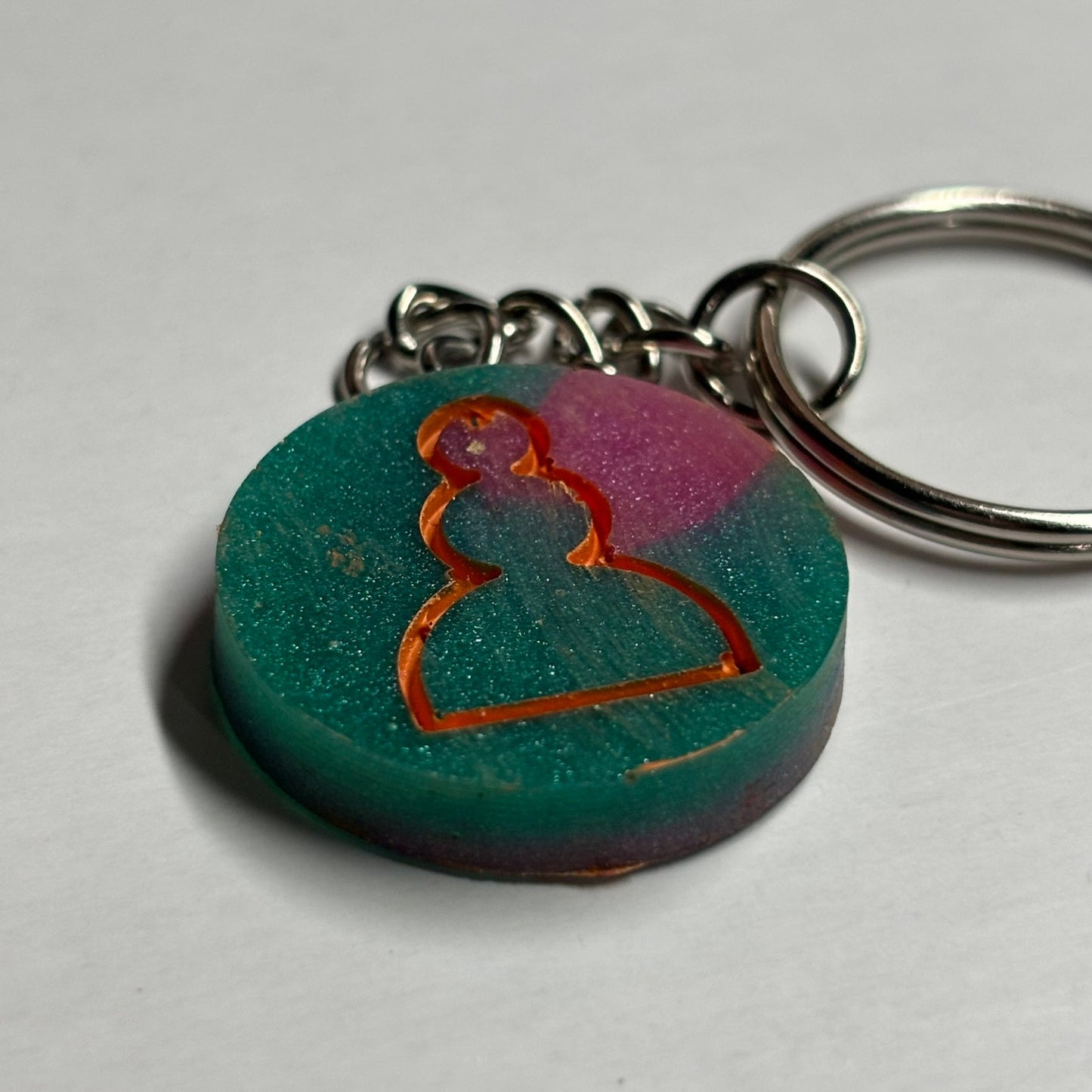 Miami Pawn - Handmade Resin Keychain - Flat Edition
