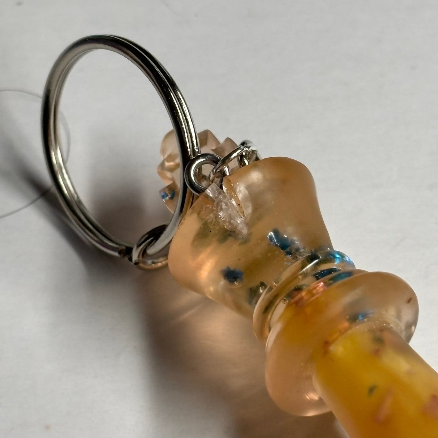 Yellow Royal King - Handmade Resin Keychain