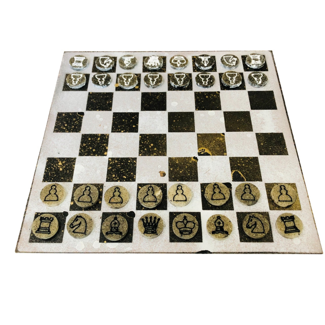 Rock Gray - Painted Chess Set