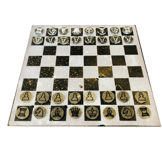 Rock Gray - Painted Chess Set