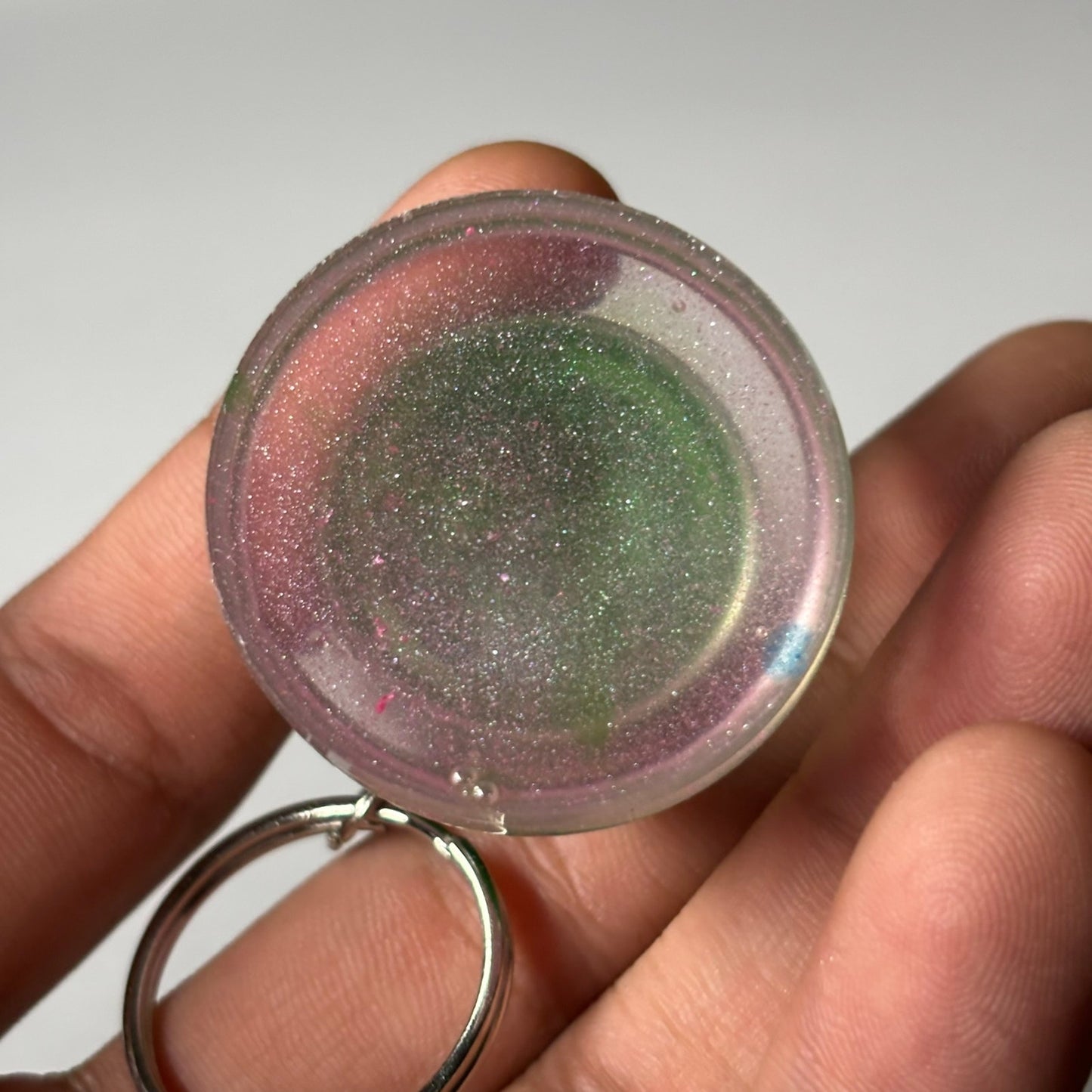Pink Bottom Pawn - Handmade Resin Keychain - Large Edition