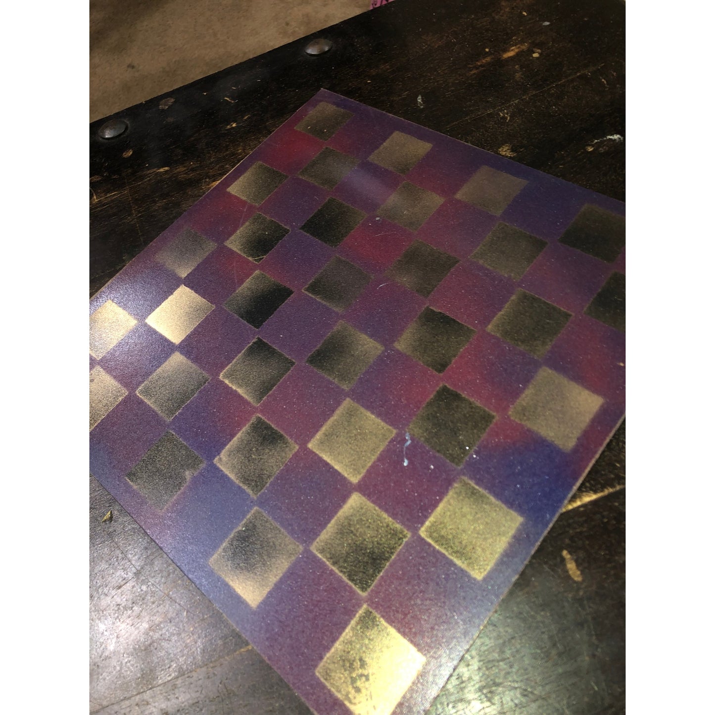 Rustic Gold - Painted Chess Set